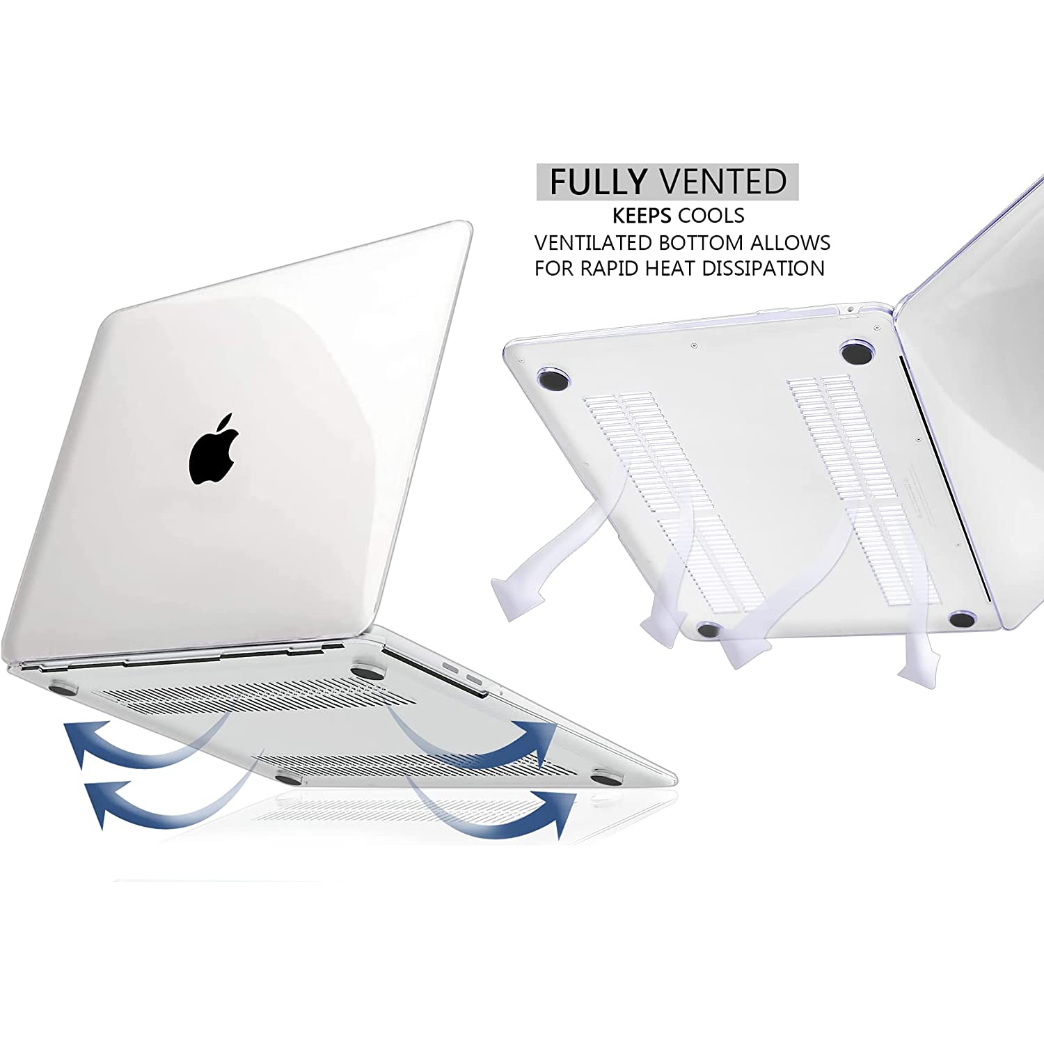 Pour MacBook Air de 13 po, étui Crystal Clear 2020 2019 2018 A2337 M1 A2179 A1932, coque rigide en plastique, couverture-clavier et protecteur