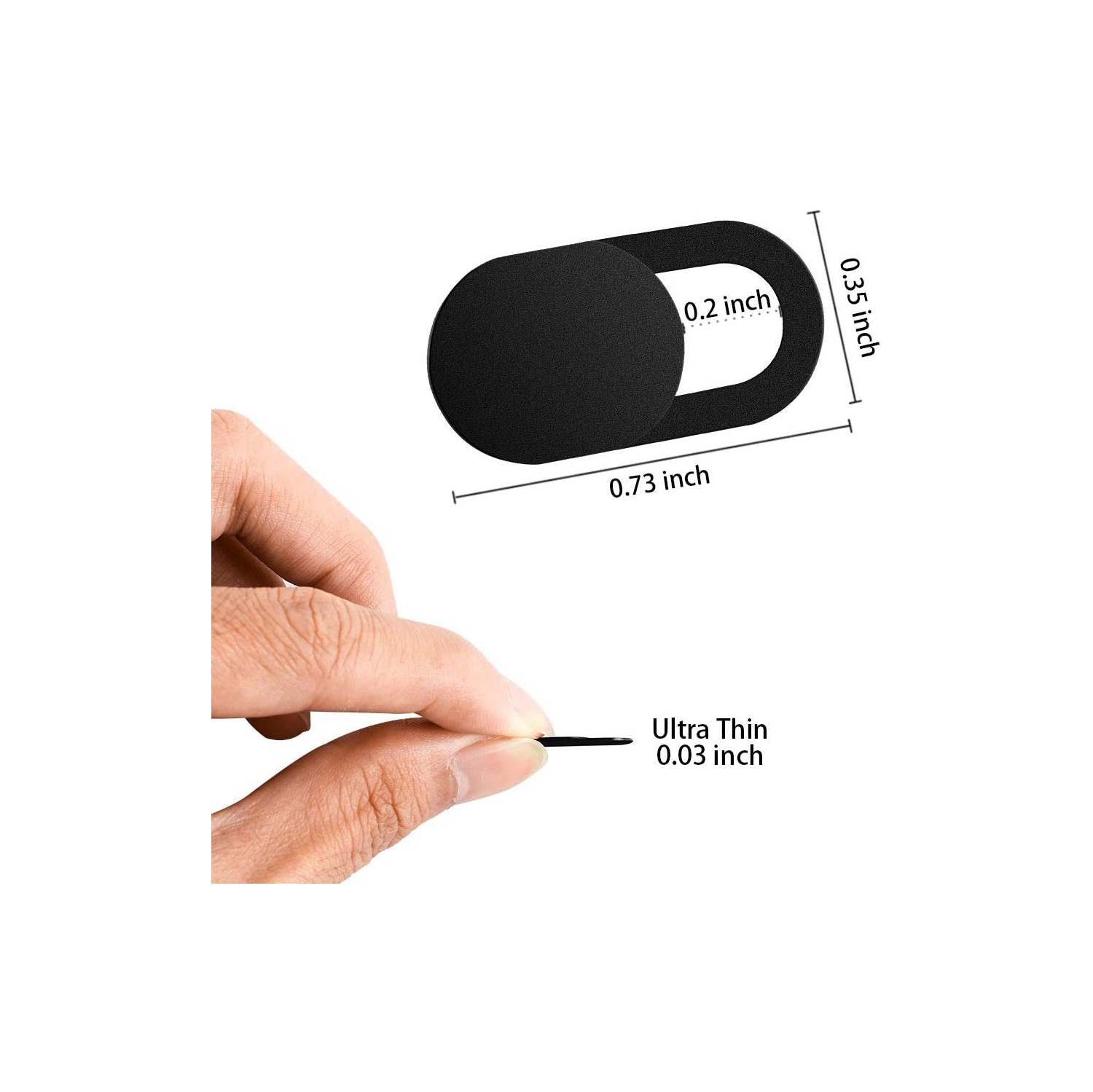 Webcam Cover 0.03in Ultra Thin, iRush Web Camera Cover for Laptop, Desktop, PC, Macboook Pro, iMac, Mac Mini, Computer, Smartphone, Protect Your