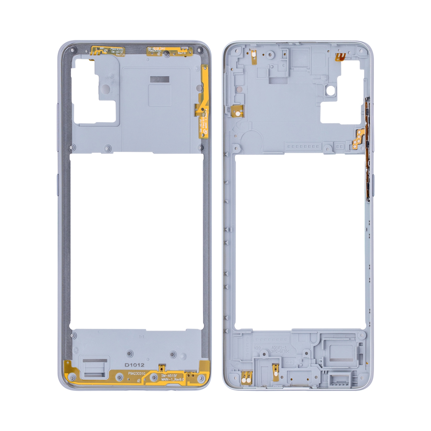 Replacement Mid-Frame Housing Compatible For Samsung Galaxy A51 4G (Prism Crush White)