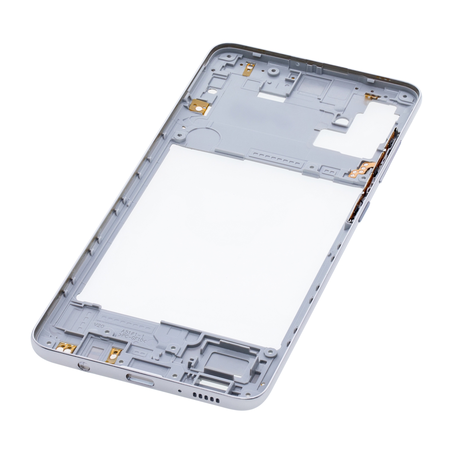 Replacement Mid-Frame Housing Compatible For Samsung Galaxy A51 4G (Prism Crush White)