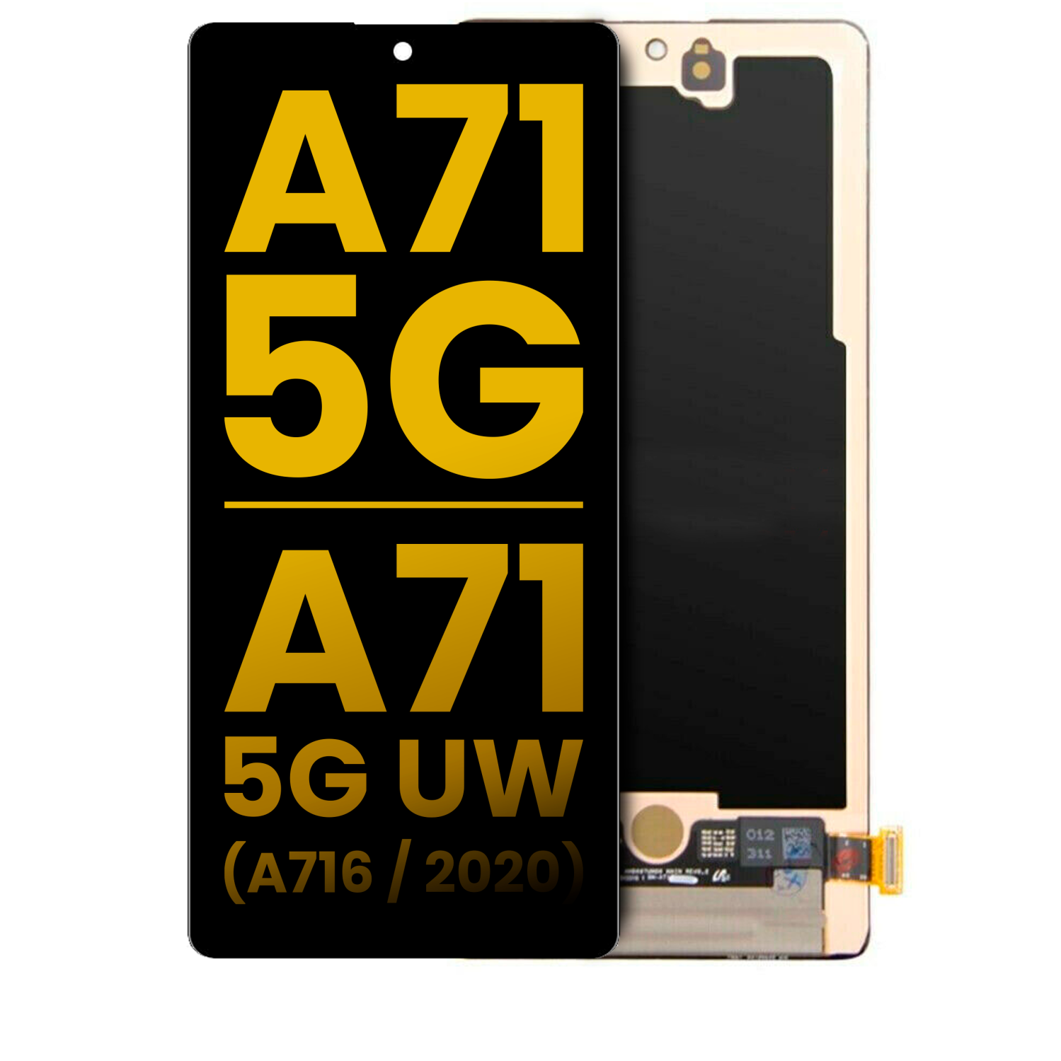 Refurbished (Excellent) - Replacement OLED Assembly Without Frame Compatible For Samsung Galaxy A71 (A715 / 2020) (All Colors)