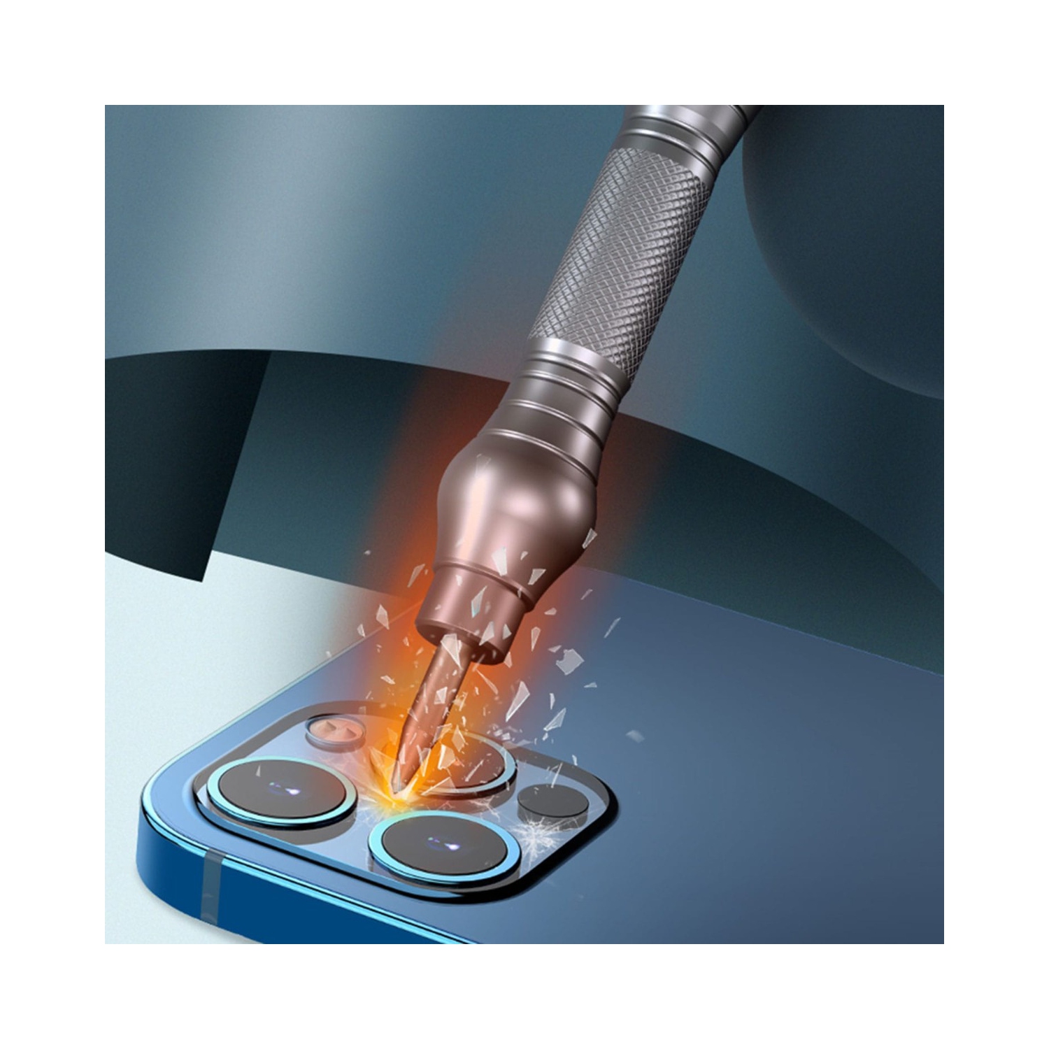 IRock5 – Stylo à outil de bris de verre pour couvercle arrière en verre