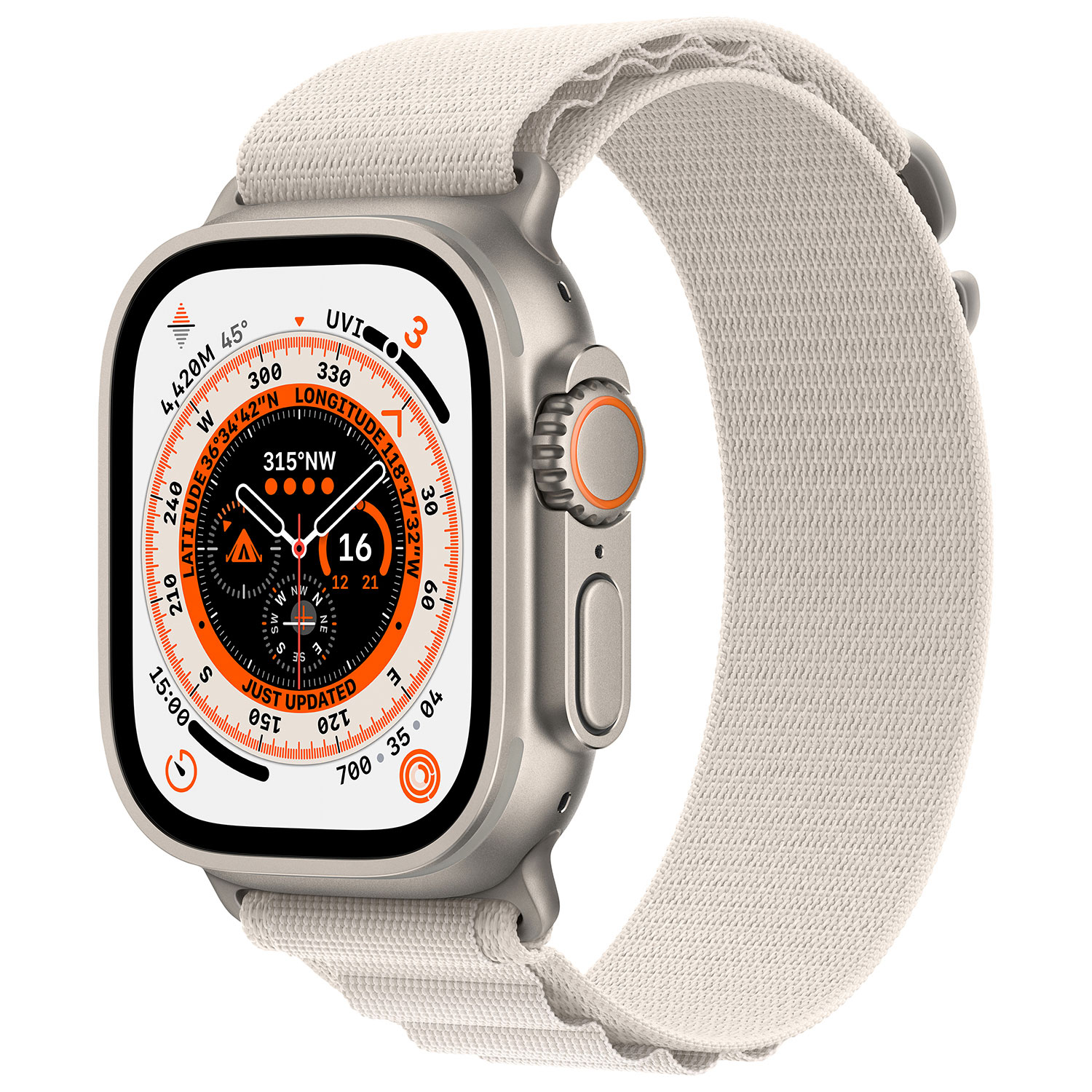 Apple Watch Ultra avec boîtier de 49 mm en titane et bracelet alpin comète de TELUS - Petit - Financement mensuel