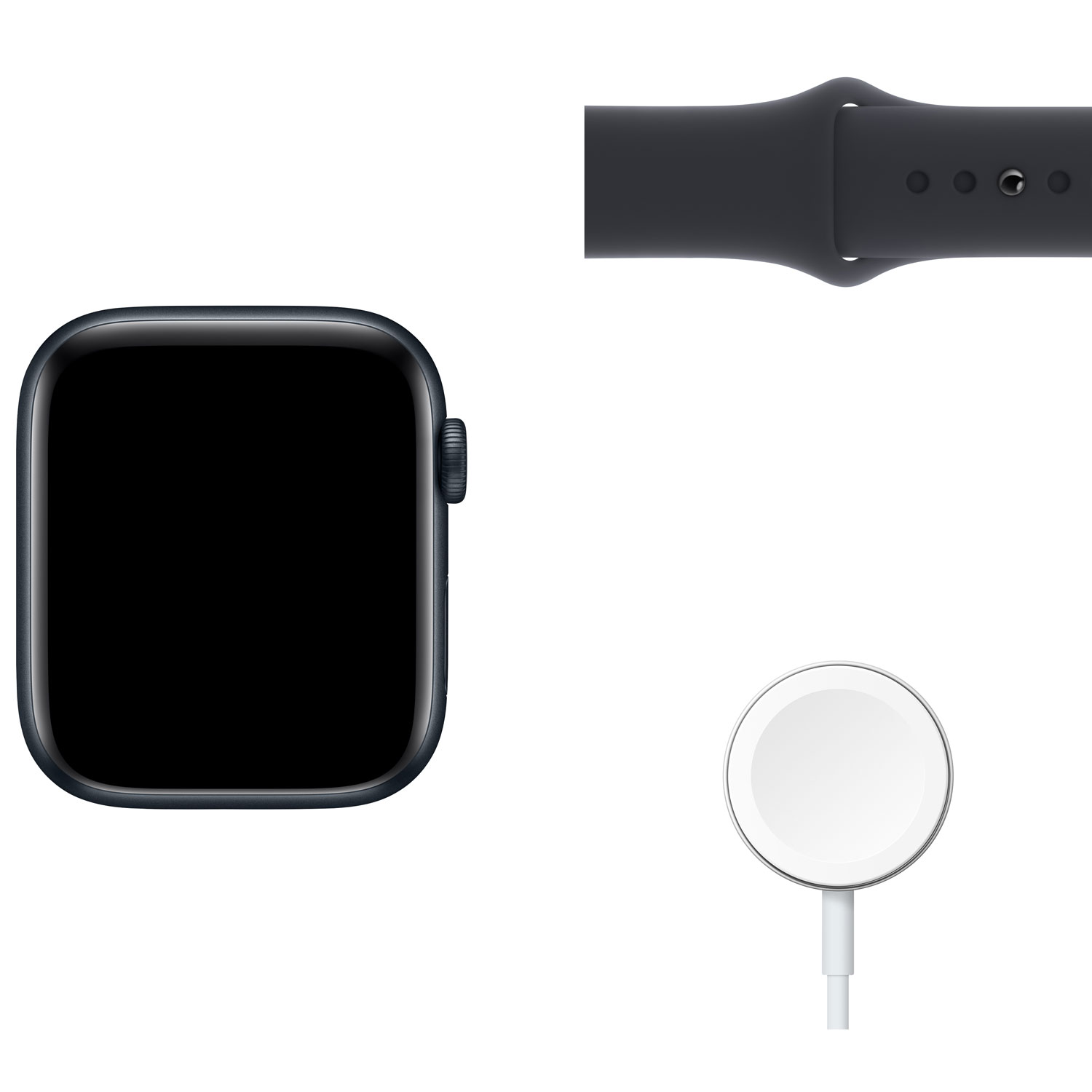 Apple Watch SE 44 mm en aluminium minuit avec bracelet sport minuit (2022) de Rogers - Financement mensuel
