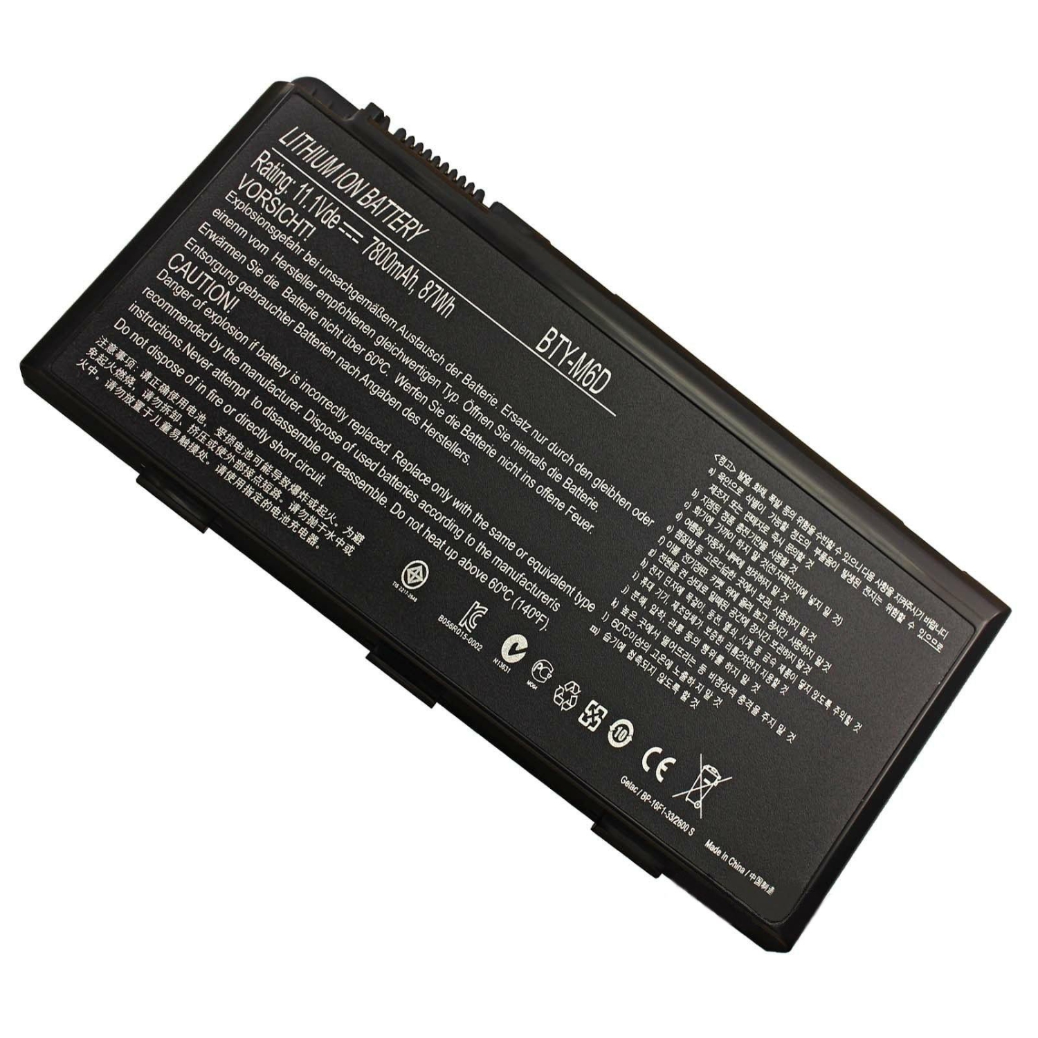 New Genuine MSI GT70 MS1762 0NE-255FR 0NE-276U 0NE-446US 0NE-452US Battery 87Wh