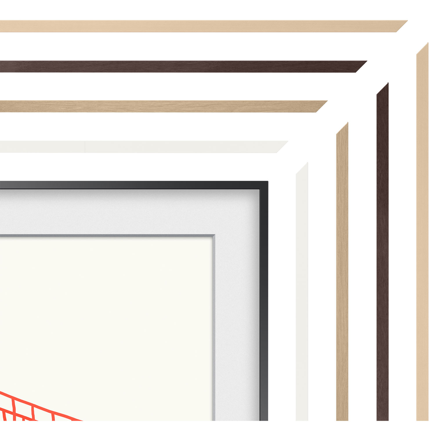 Samsung 85" Frame Bezel for The Frame TV - Brown