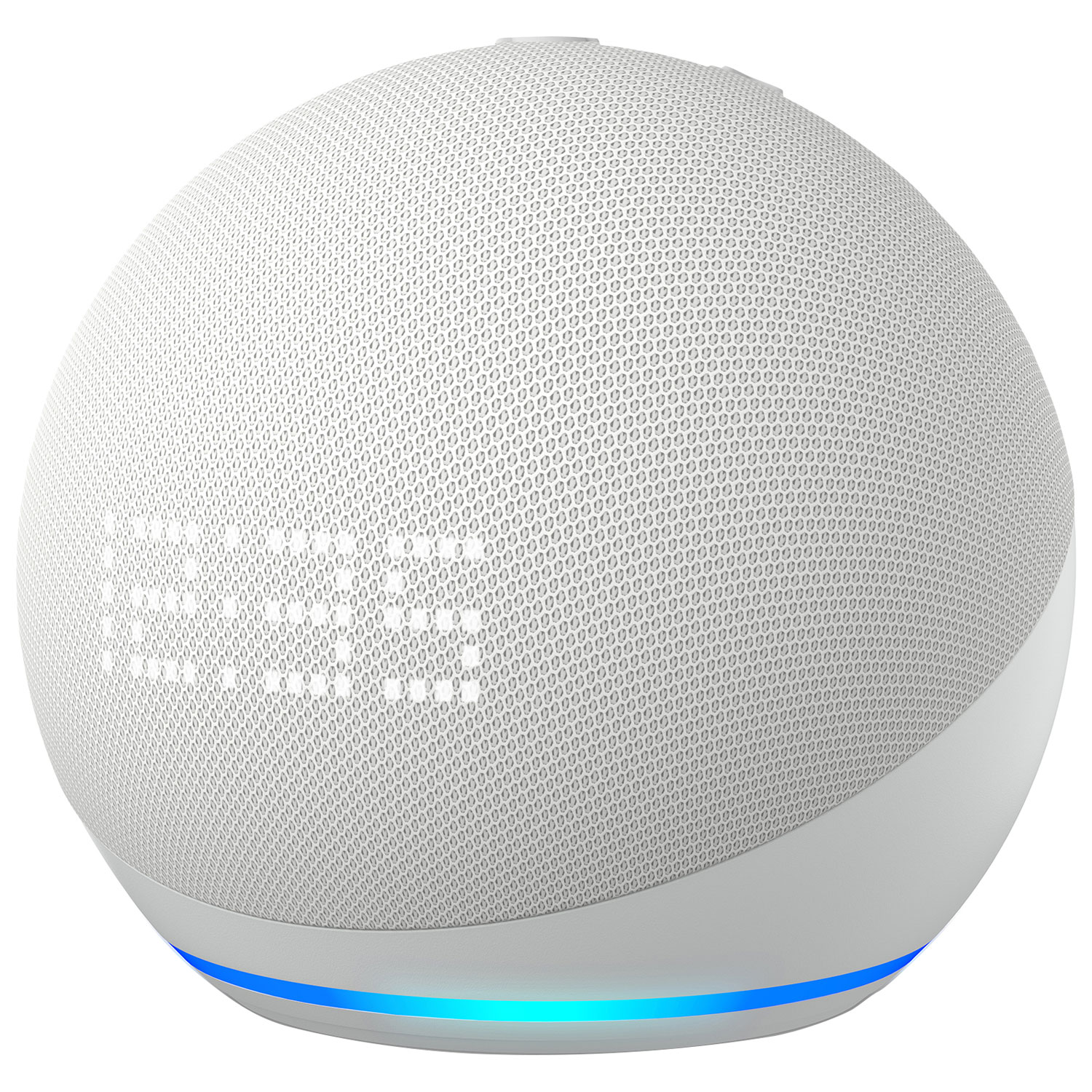 Echo Dot (5th Gen) Smart Speaker with Clock & Alexa - Glacier White