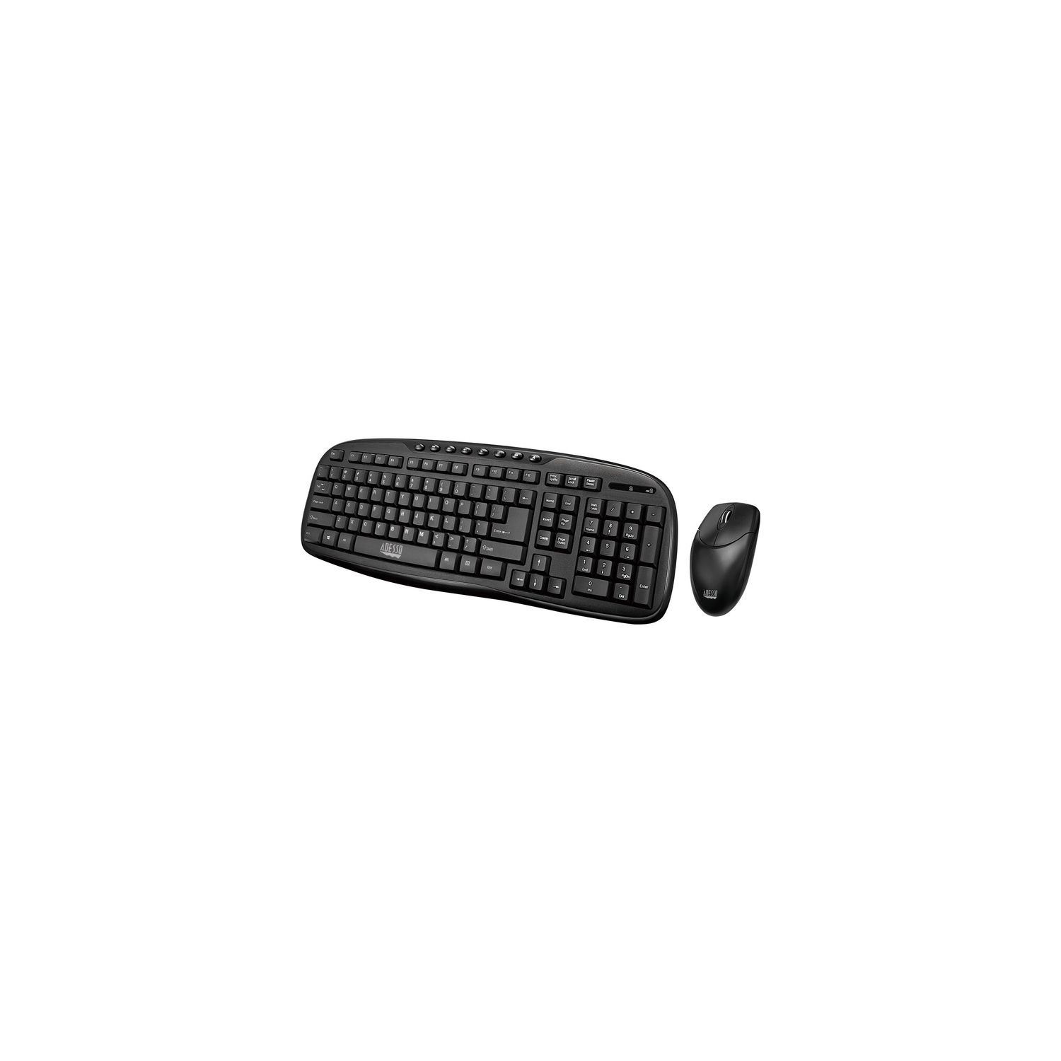 Adesso WKB-1330CB - 2.4 GHz Wireless Desktop Keyboard and Mouse Combo