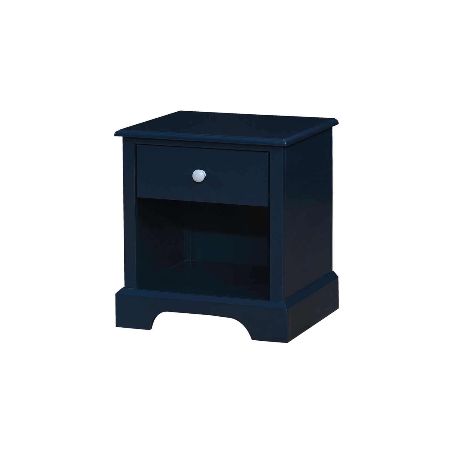 Table de chevet à 1 tiroir en bois massif pour enfants Belantra de Furniture of America - Bleu