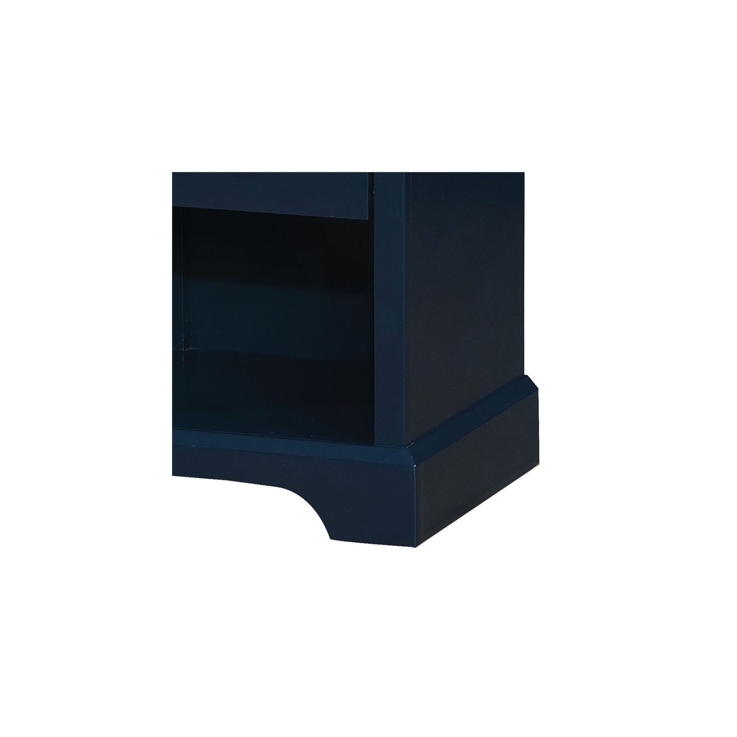 Table de chevet à 1 tiroir en bois massif pour enfants Belantra de Furniture of America - Bleu