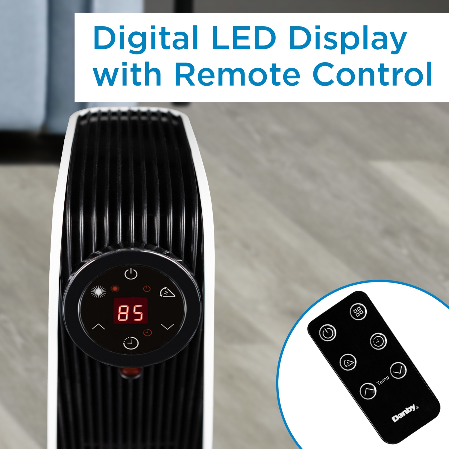 Danby DBSH02213WD13 radiateur oscillant et oscillant de 1500 W, 22 po, blanc