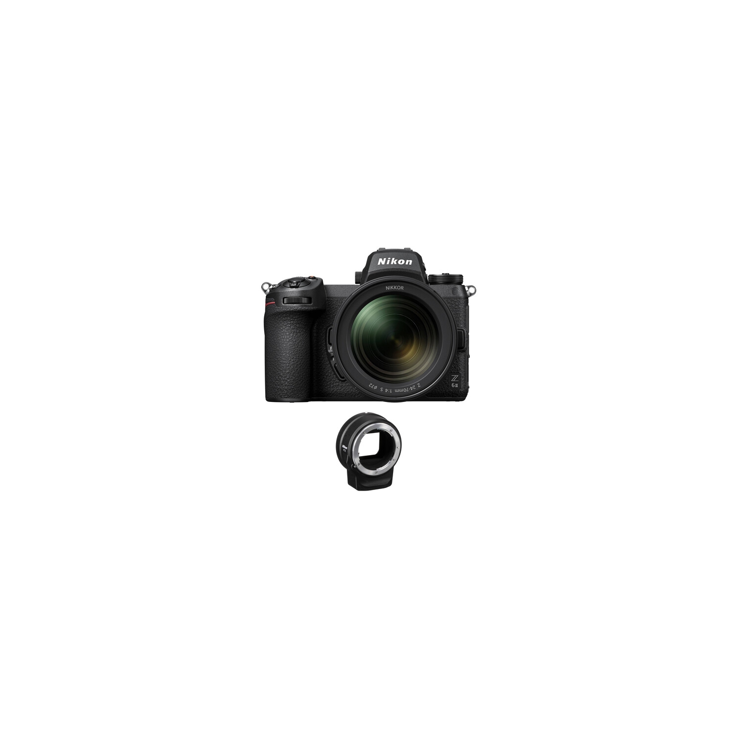 Nikon Z 6II Mirrorless Digital Camera with 24-70mm f/4 Lens and FTZ Adapter Kit