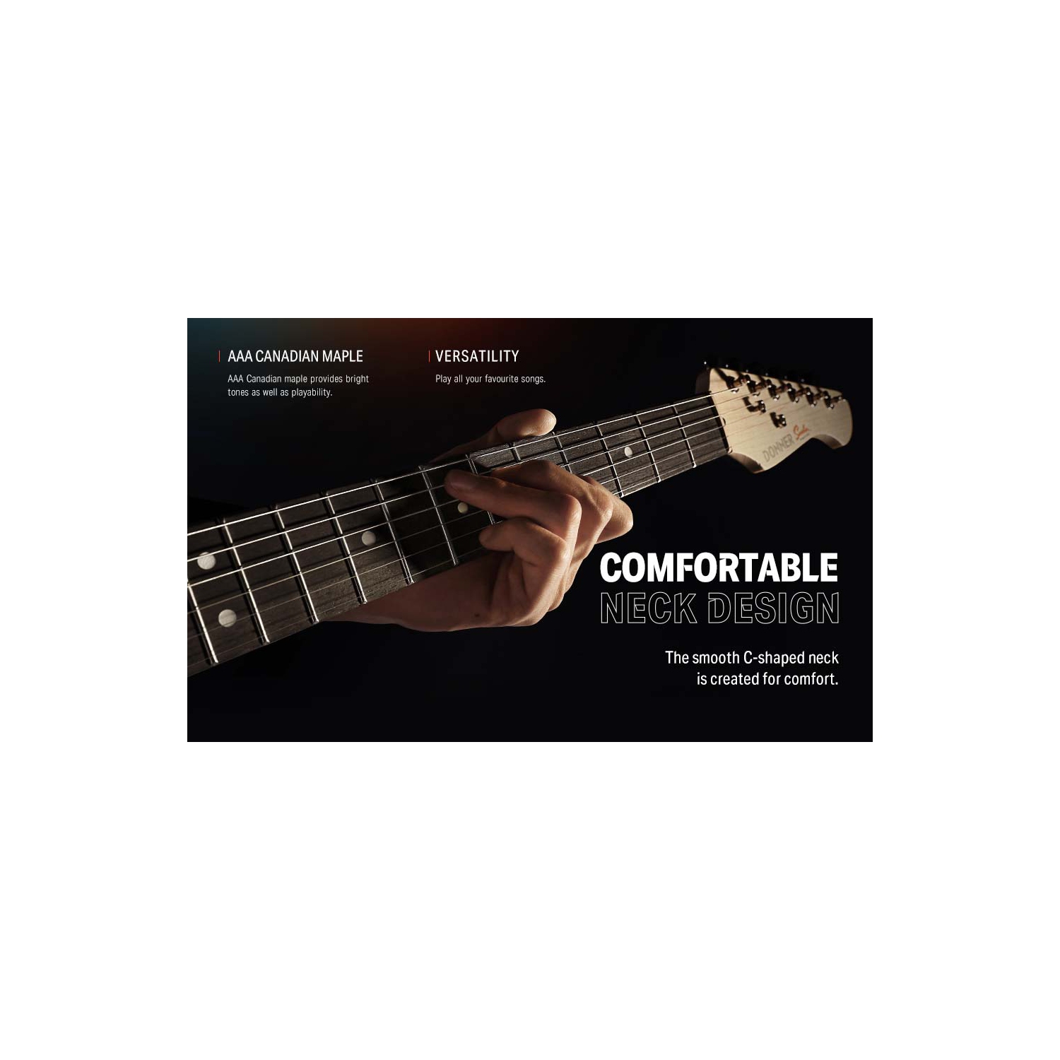 Donner DST-152 Full-Size ST Electric Guitar Kit with Amplifier 39-inch Coil Split HSS Pickup Beginner Set