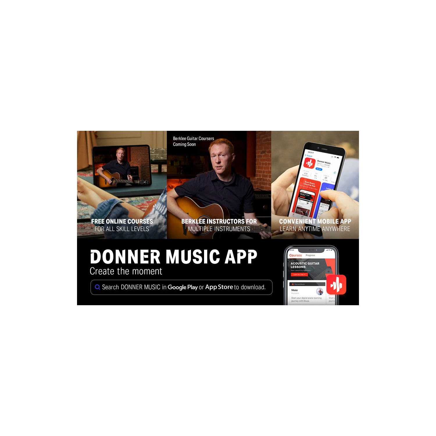 Donner DST-152 Full-Size ST Electric Guitar Kit with Amplifier 39-inch Coil Split HSS Pickup Beginner Set