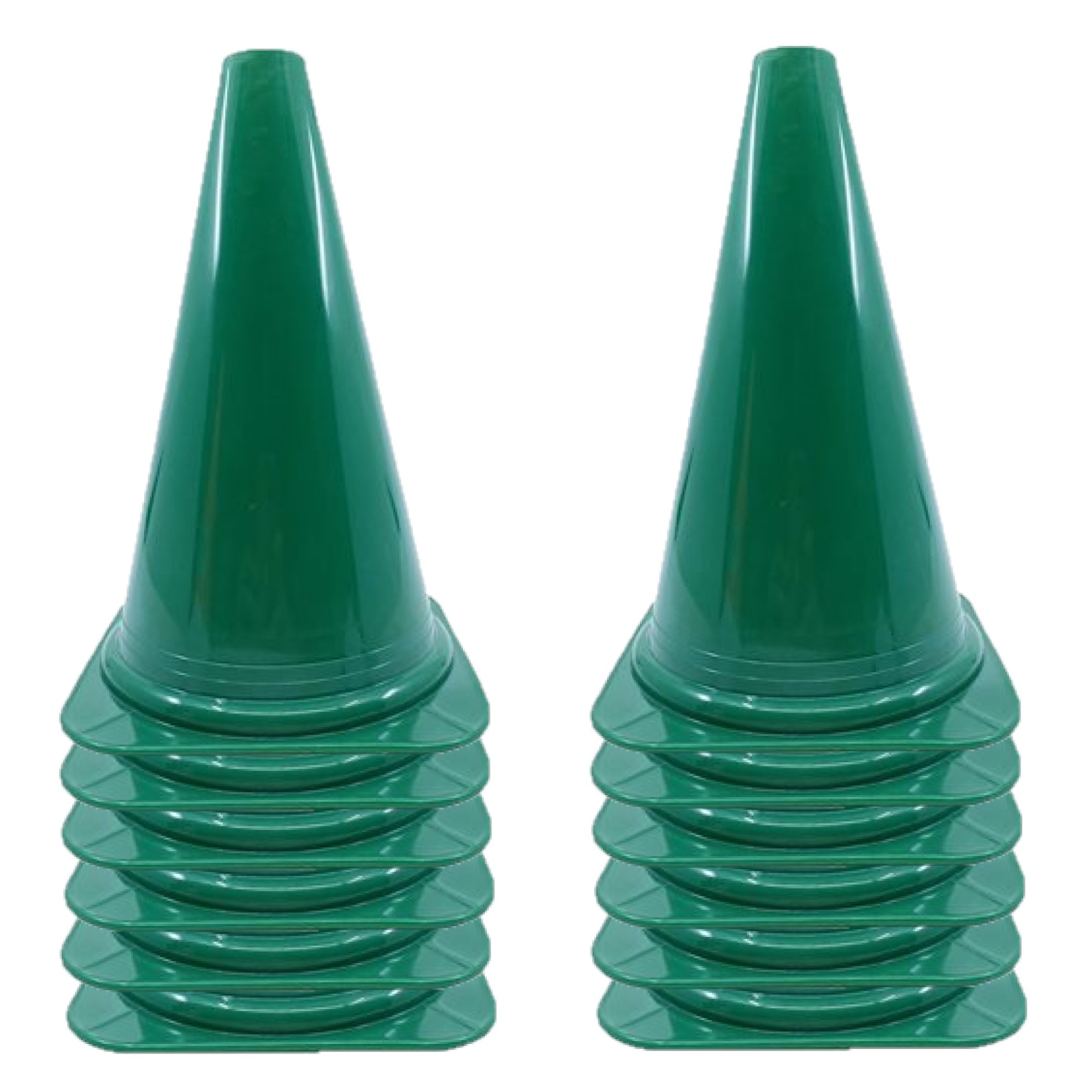 PRISP Vinyl Multi Purpose Cone - Light Indoor and Outdoor Marker, Set of 12