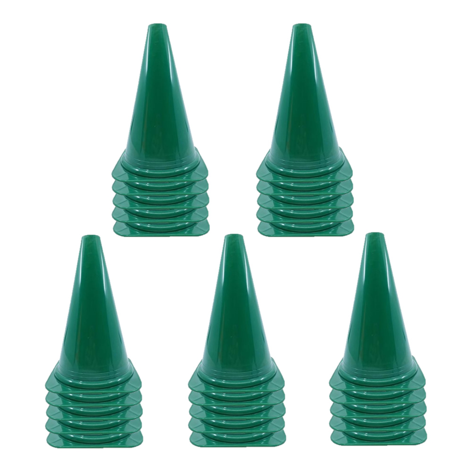 PRISP Vinyl Multi Purpose Cone - Light Indoor and Outdoor Marker, Set of 25