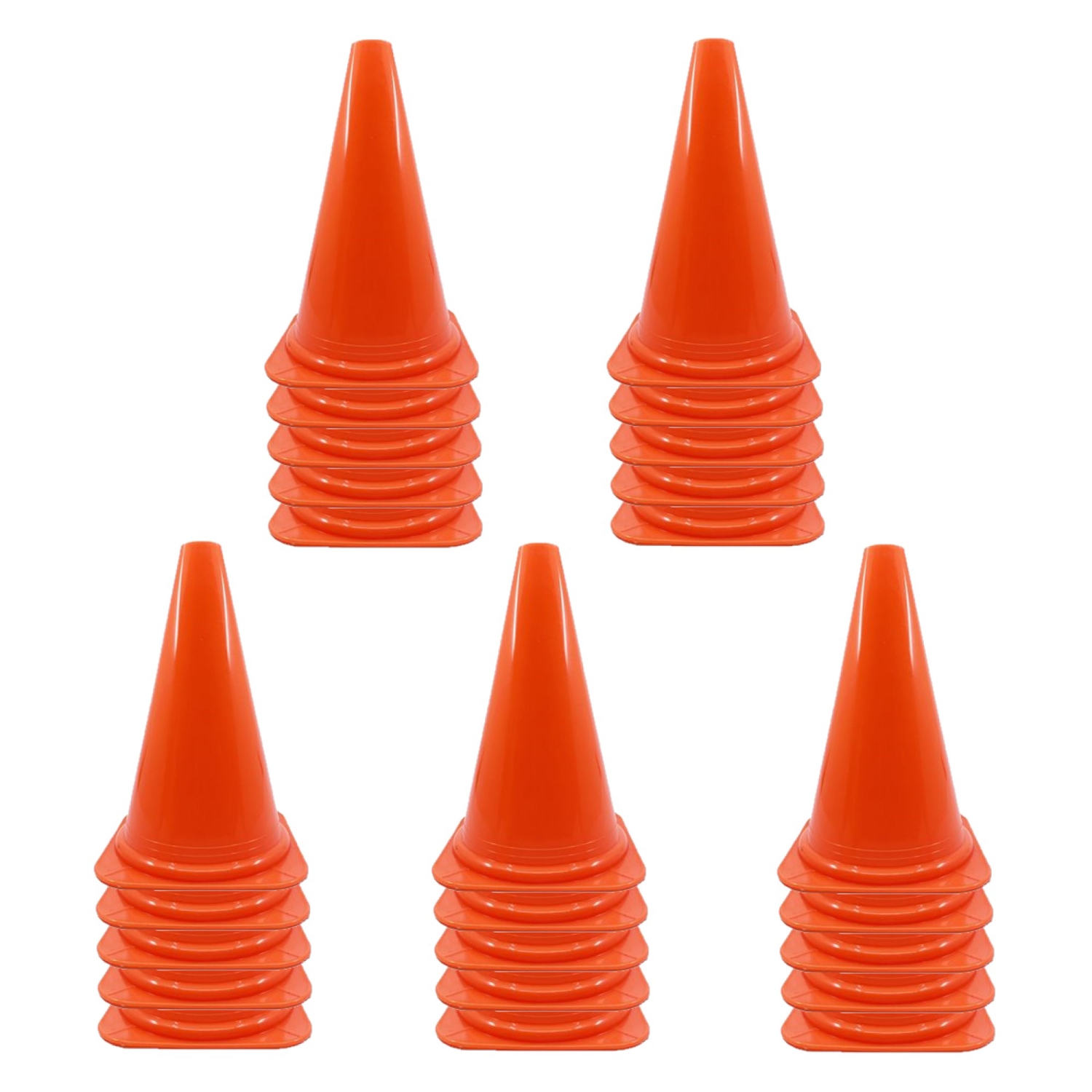 PRISP Vinyl Multi Purpose Cone - Light Indoor and Outdoor Marker, Set of 25