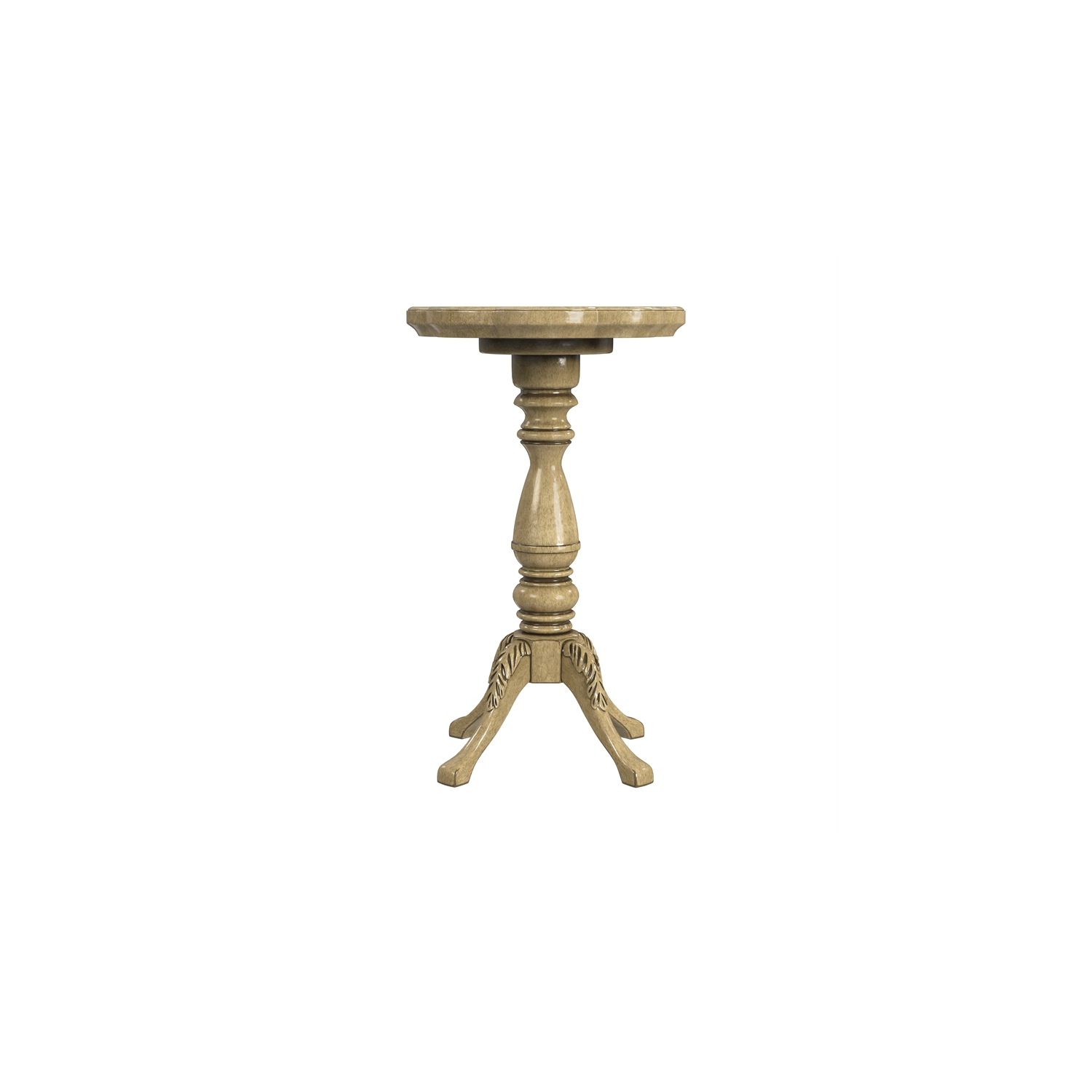 Butler Specialty Whitman Antique Beige Scalloped Edge Accent Table