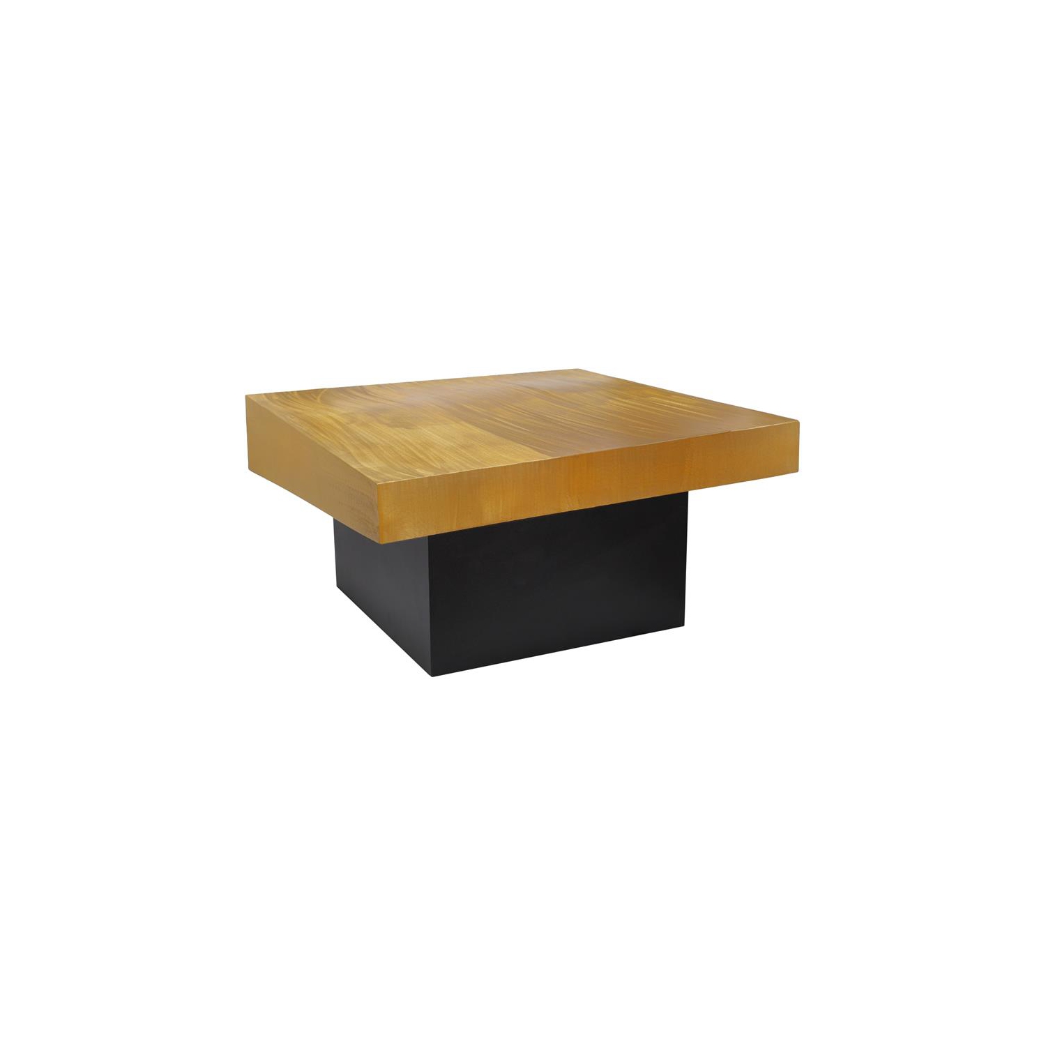 Meridian Furniture Palladium Textured Metal Coffee Table in Gold
