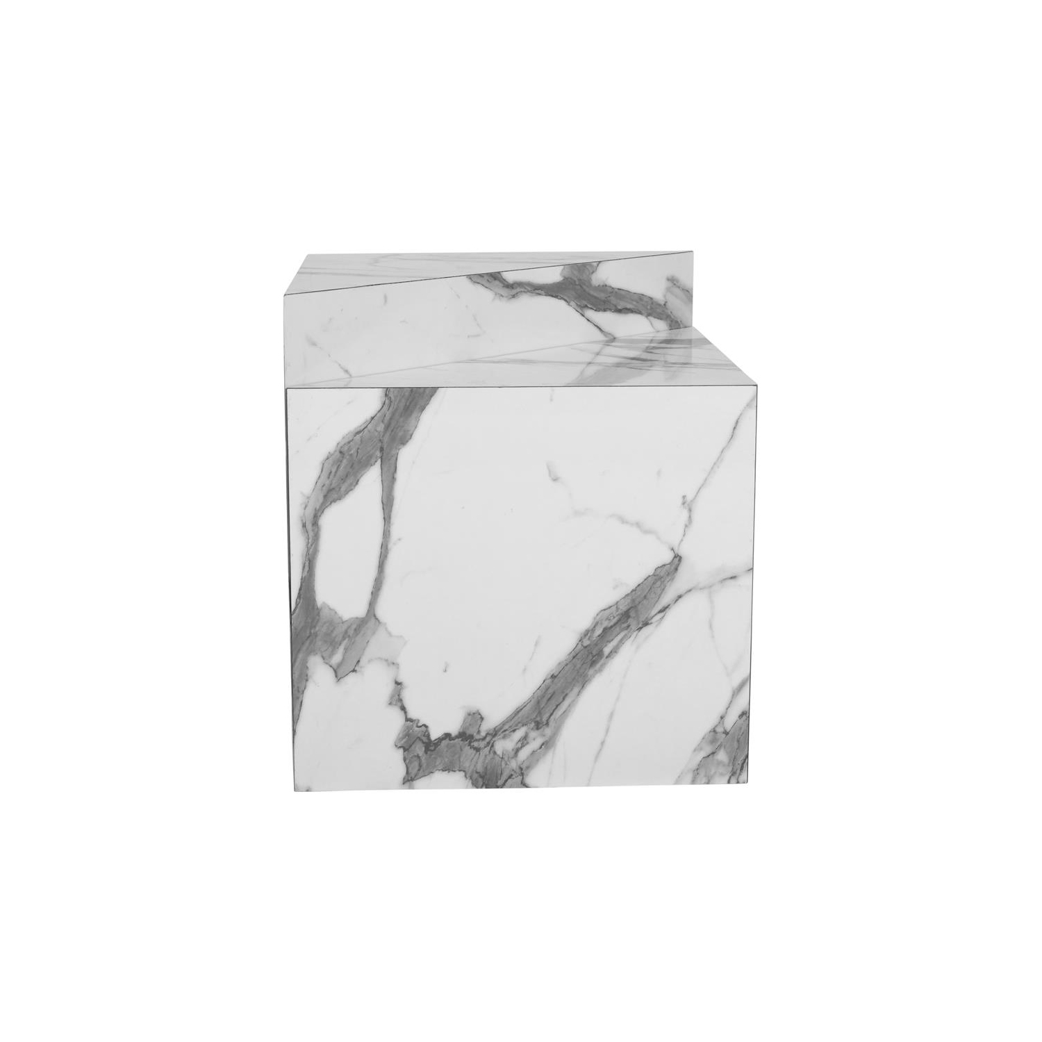 Meridian Furniture Aritzia White End Table