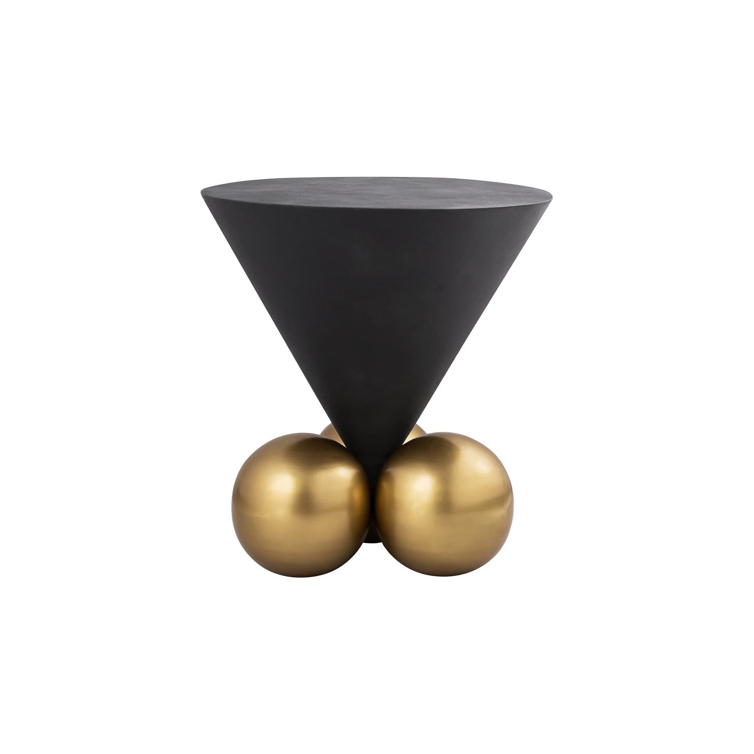 Meridian Furniture Naples Cement Textured Top End Table