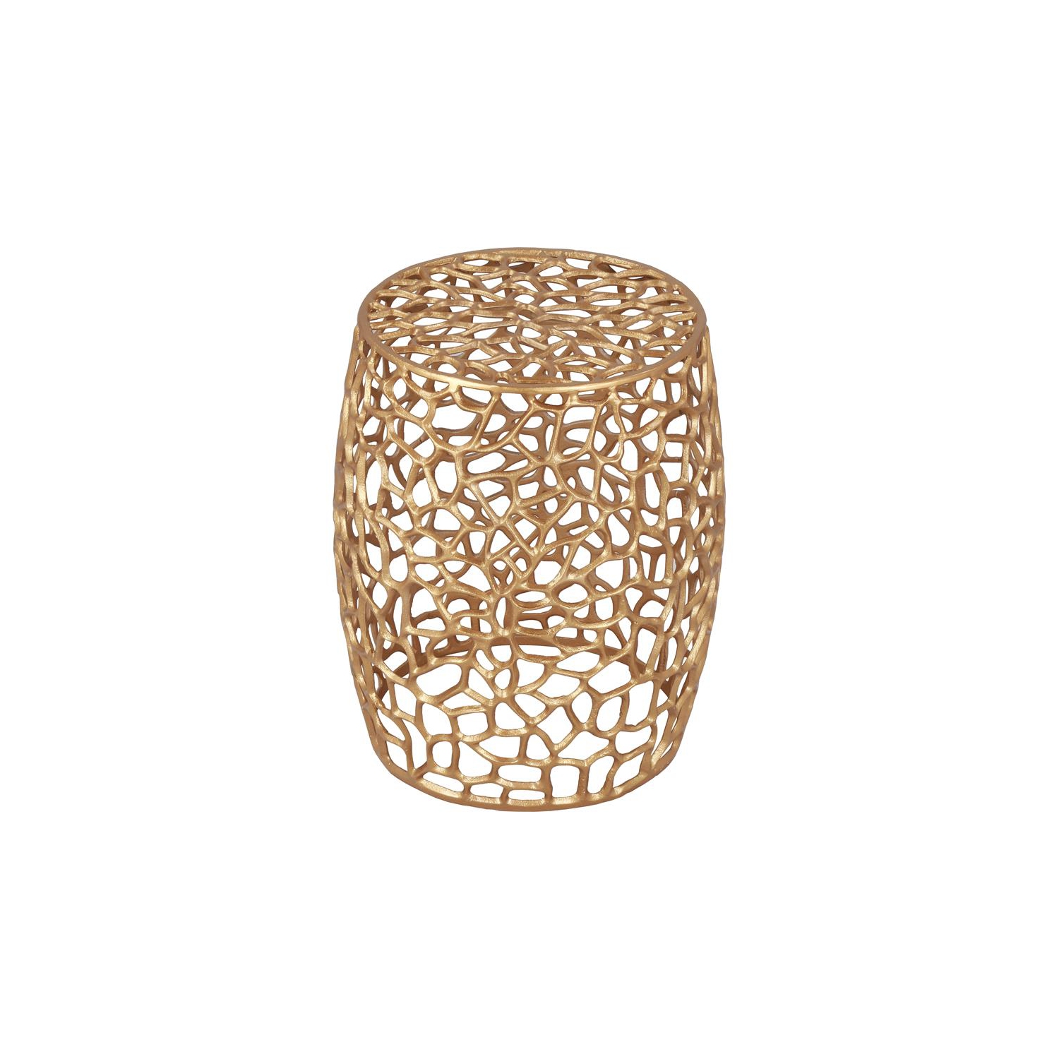 Meridian Furniture Priya Solid Gold Aluminum End Table