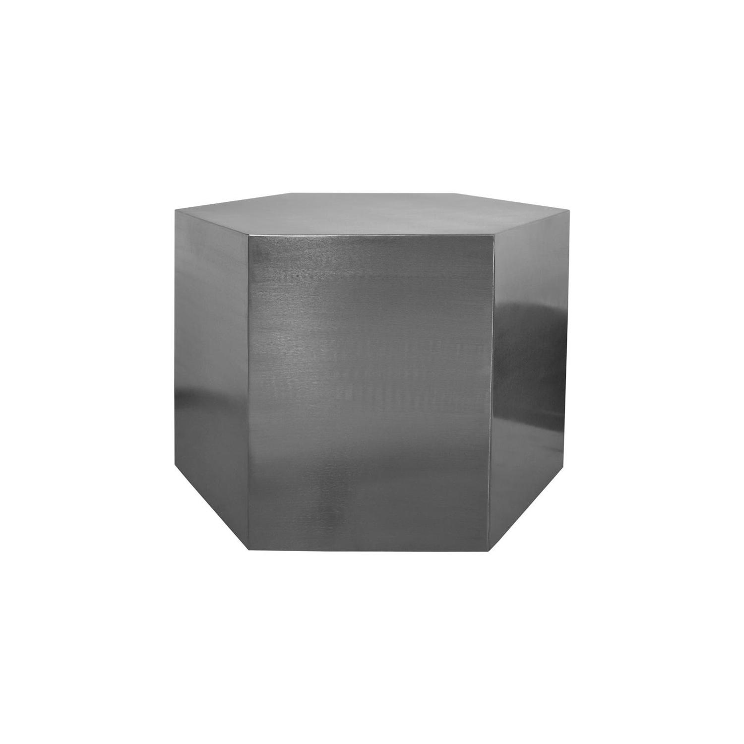 Meridian Furniture Hexagon Brushed Chrome Modular Coffee Table