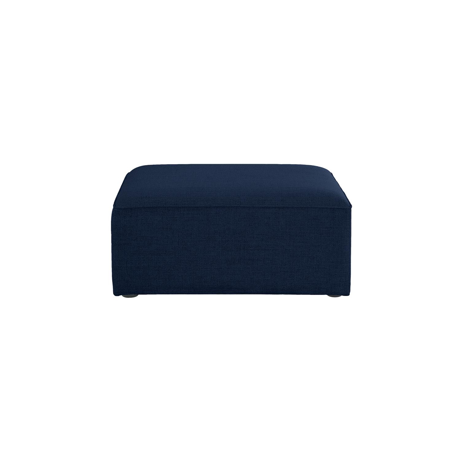 Meridian Furniture Cube Navy Durable Linen Modular Component