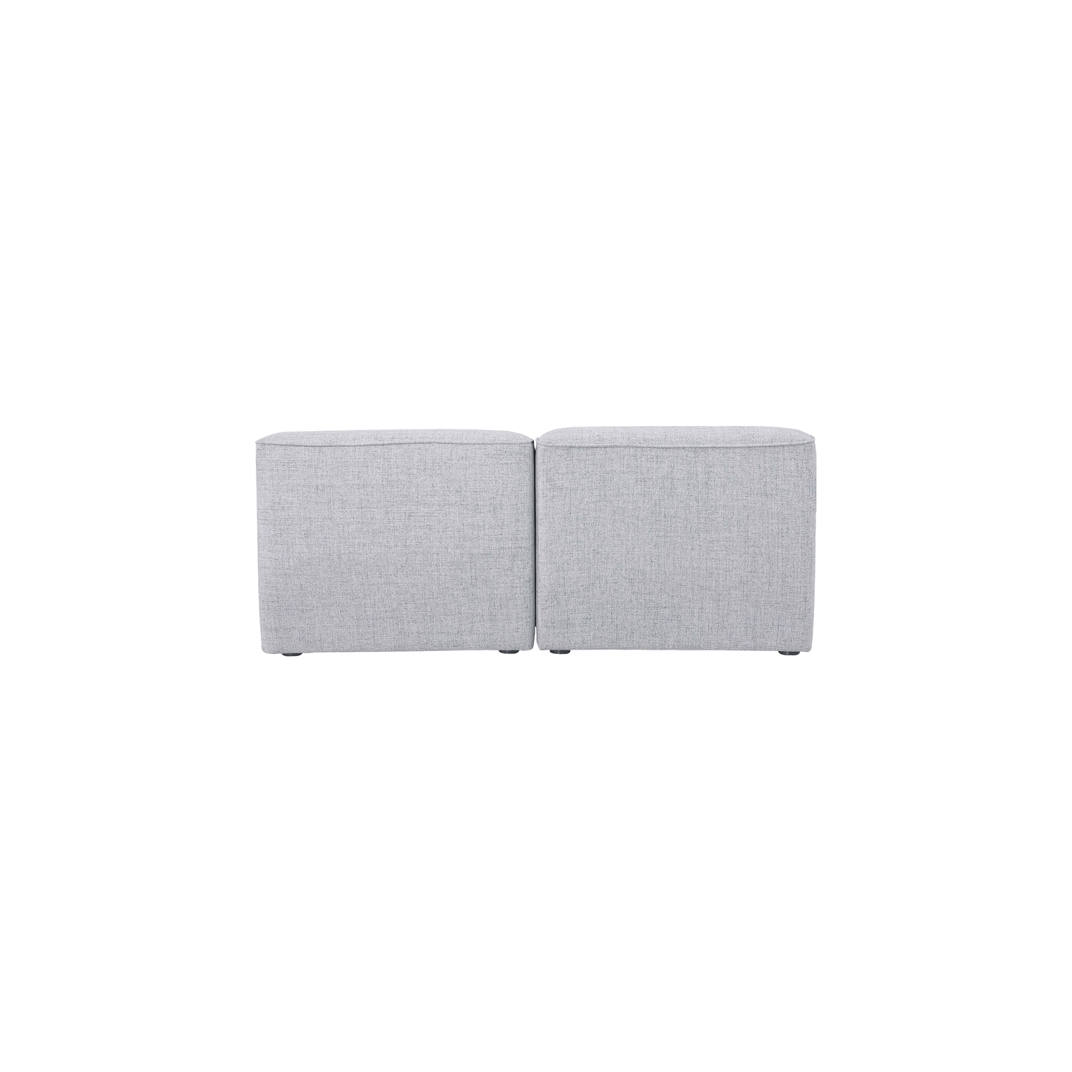 Meridian Furniture Miramar Grey Durable Linen Textured Modular Sofa