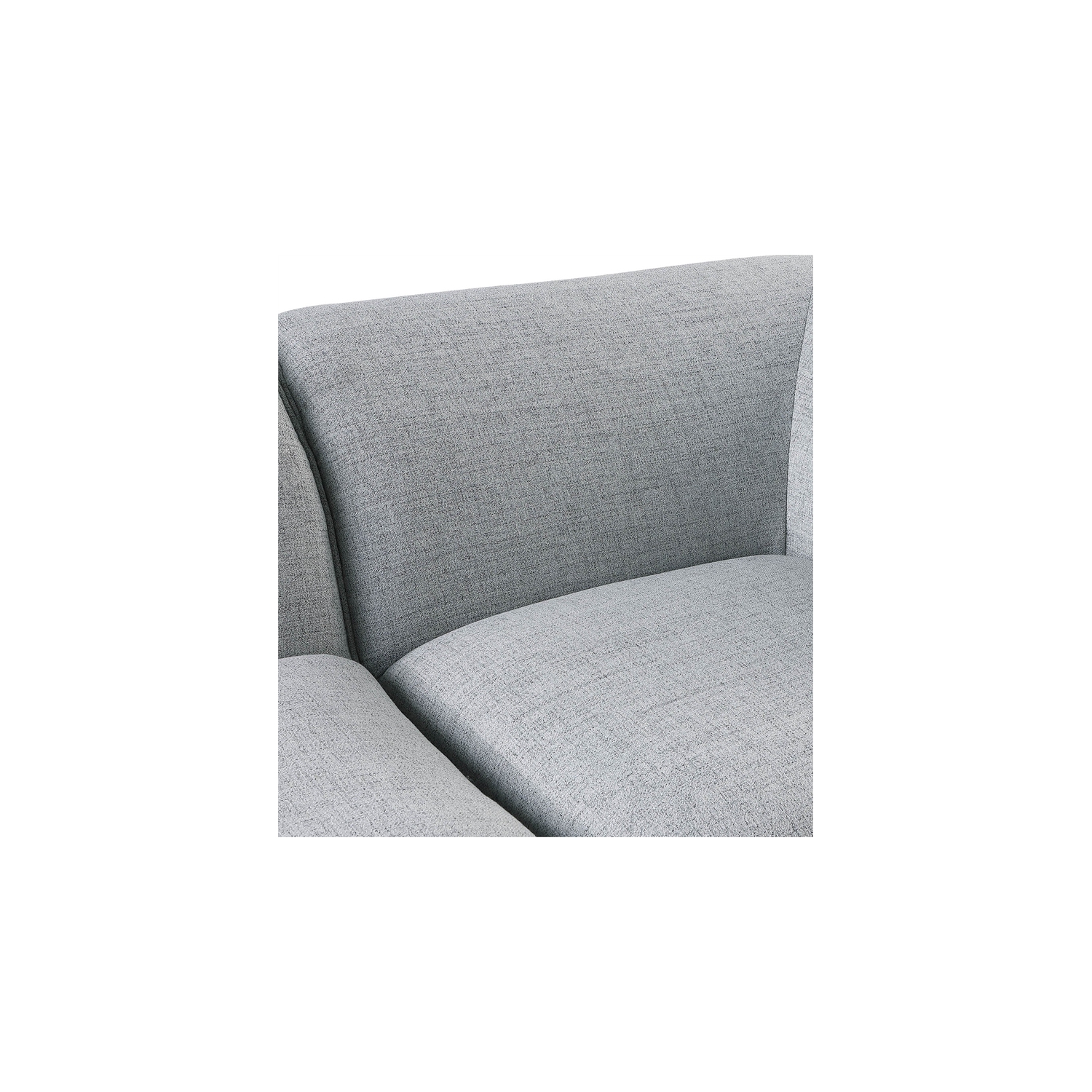 Meridian Furniture Miramar Grey Durable Linen Textured Modular Sofa
