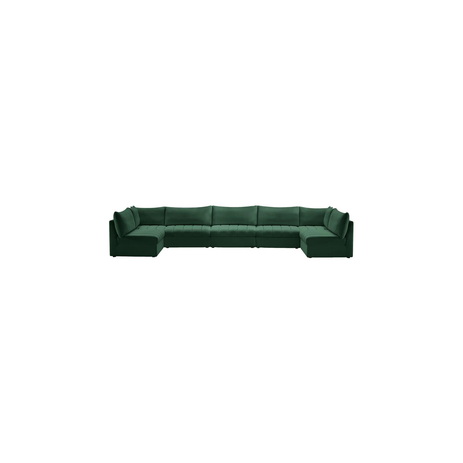 Meridian Furniture Jacob Green Velvet Modular Sectional