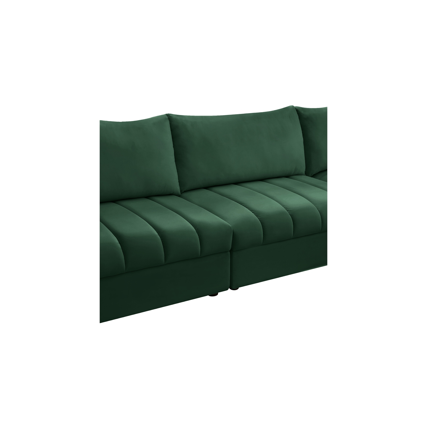 Meridian Furniture Jacob Green Velvet Modular Sectional