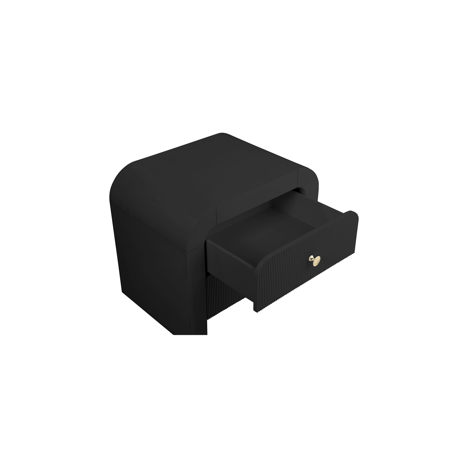 Table de chevet Artissito de Meridian Furniture, noir