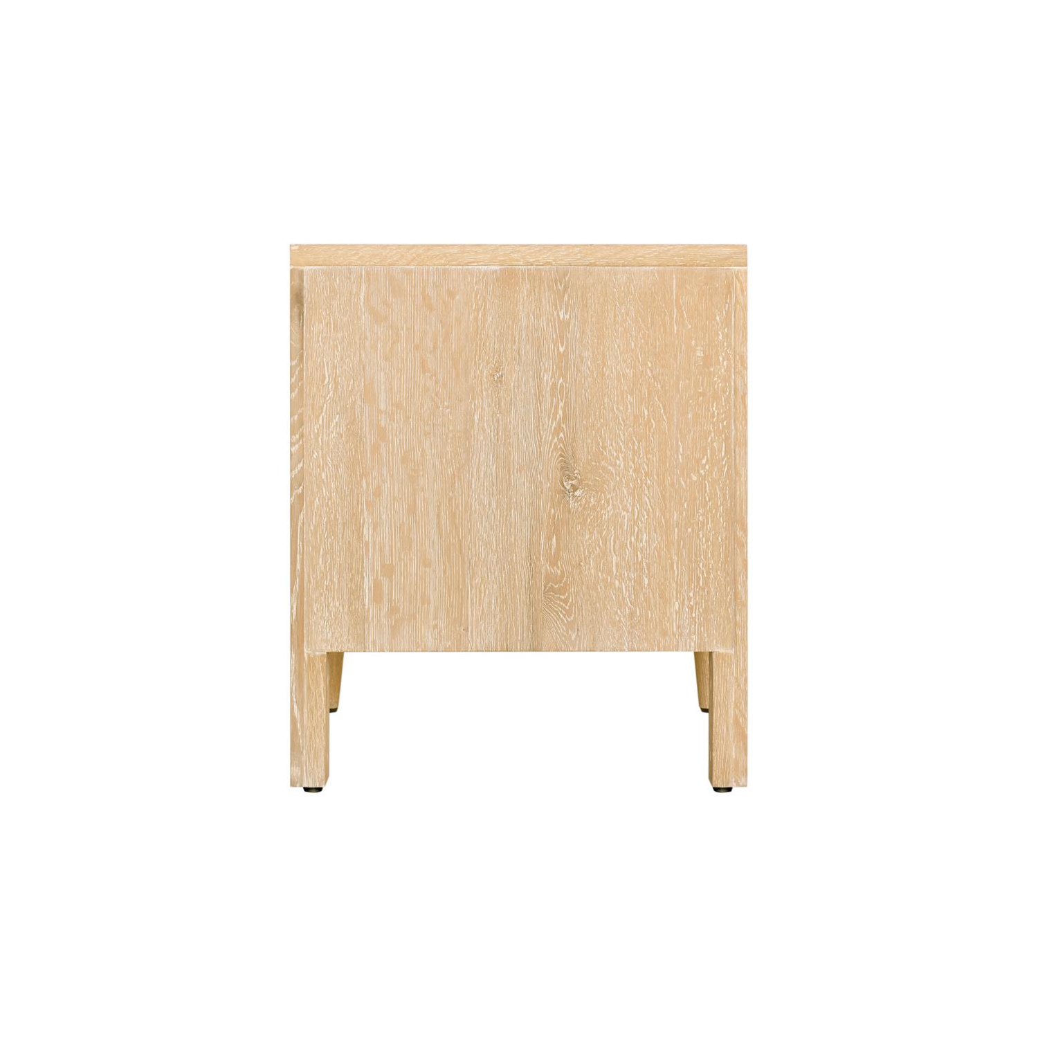 Table de chevet en chêne blanc de Meridian Furniture