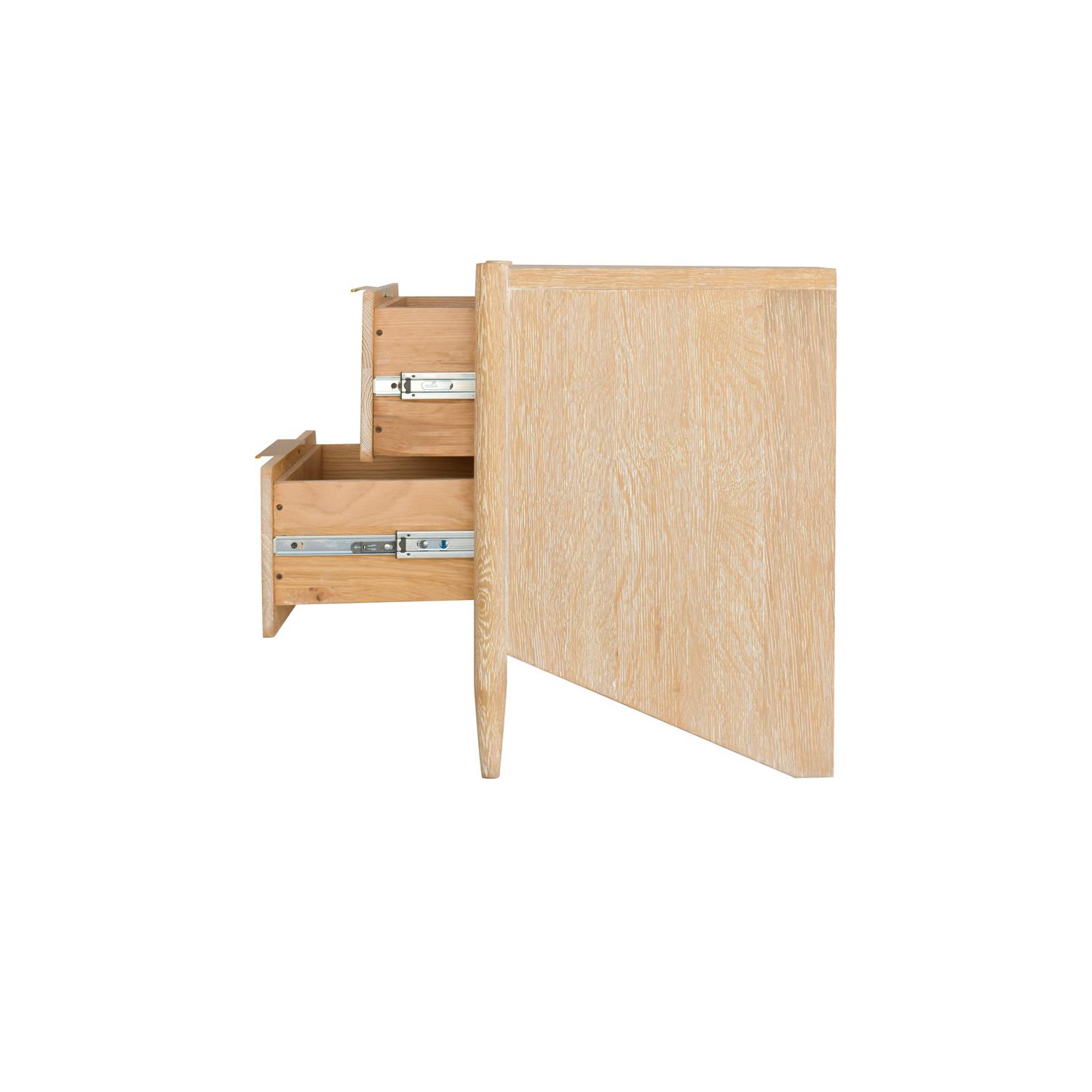 Table de chevet en chêne blanc de Meridian Furniture