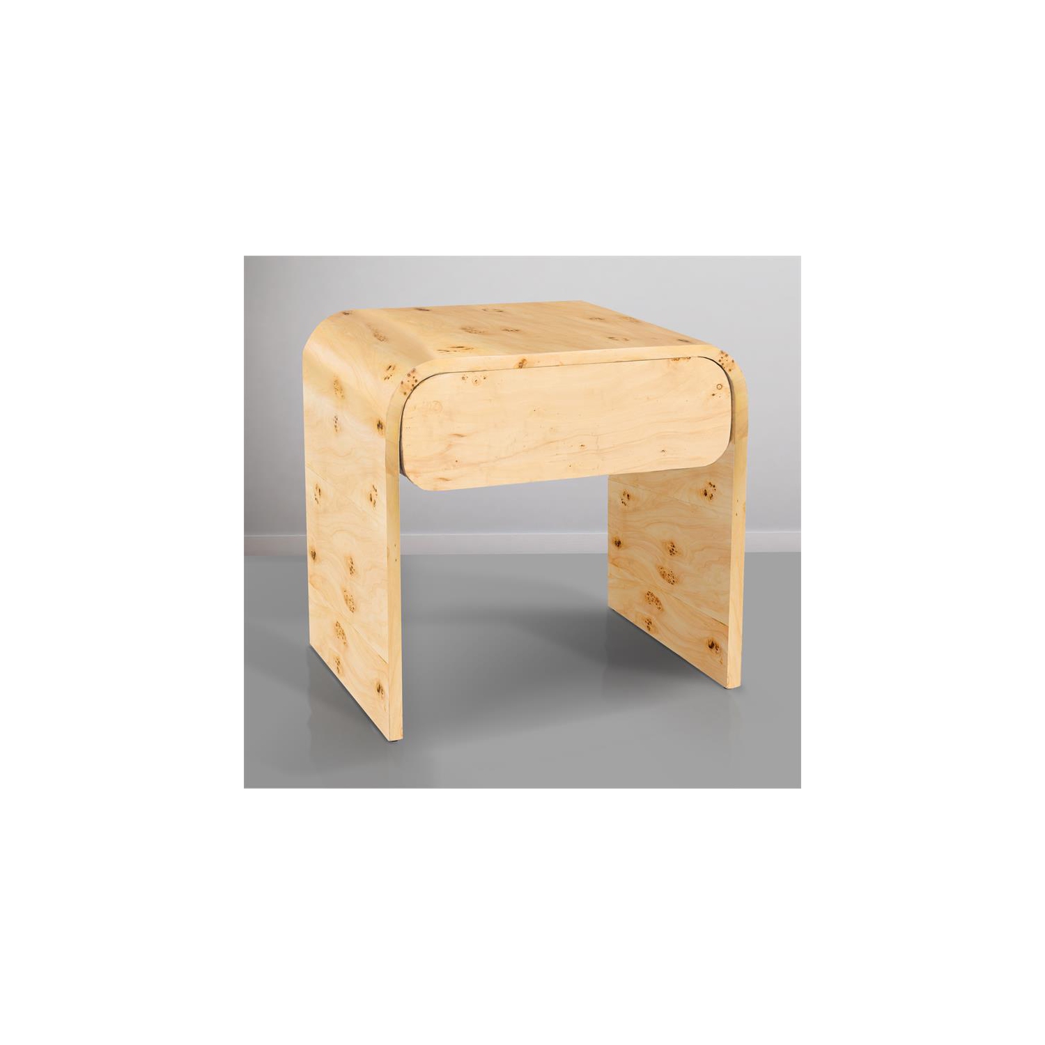 Cresthill Burl Wood Night Stand