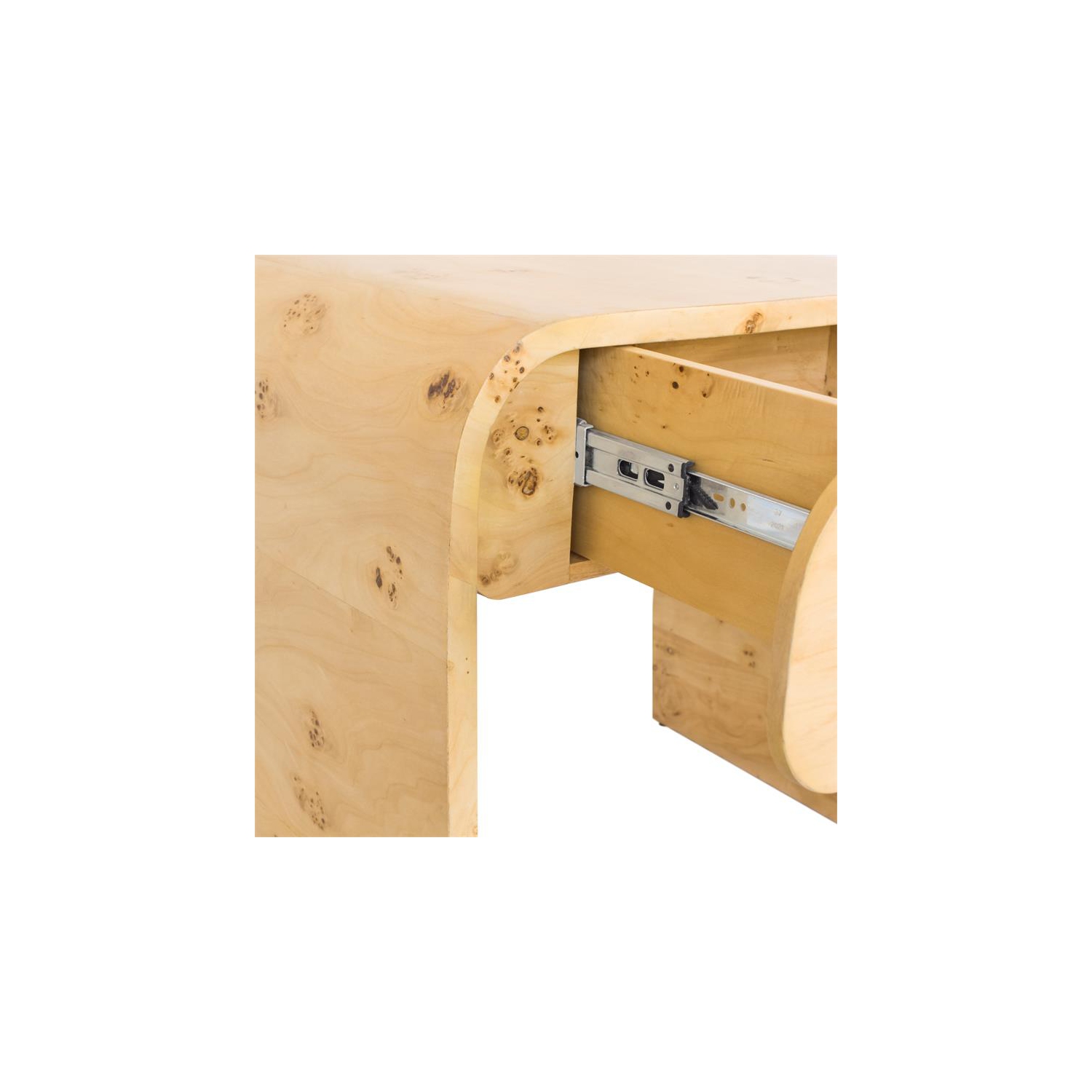 Cresthill Burl Wood Night Stand