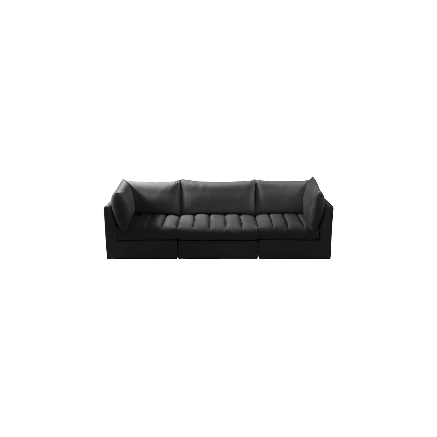 Meridian Furniture Jacob Black Velvet Modular Sofa