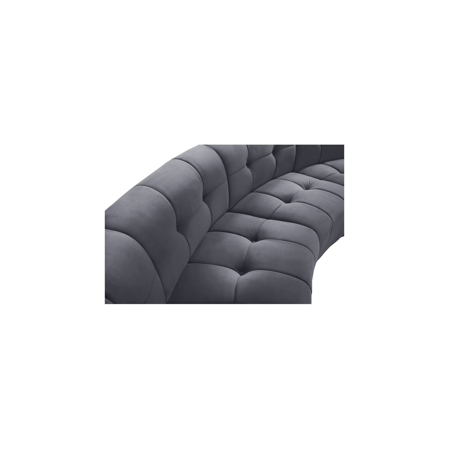 Meridian Furniture Limitless Gray Velvet Modular Sofa