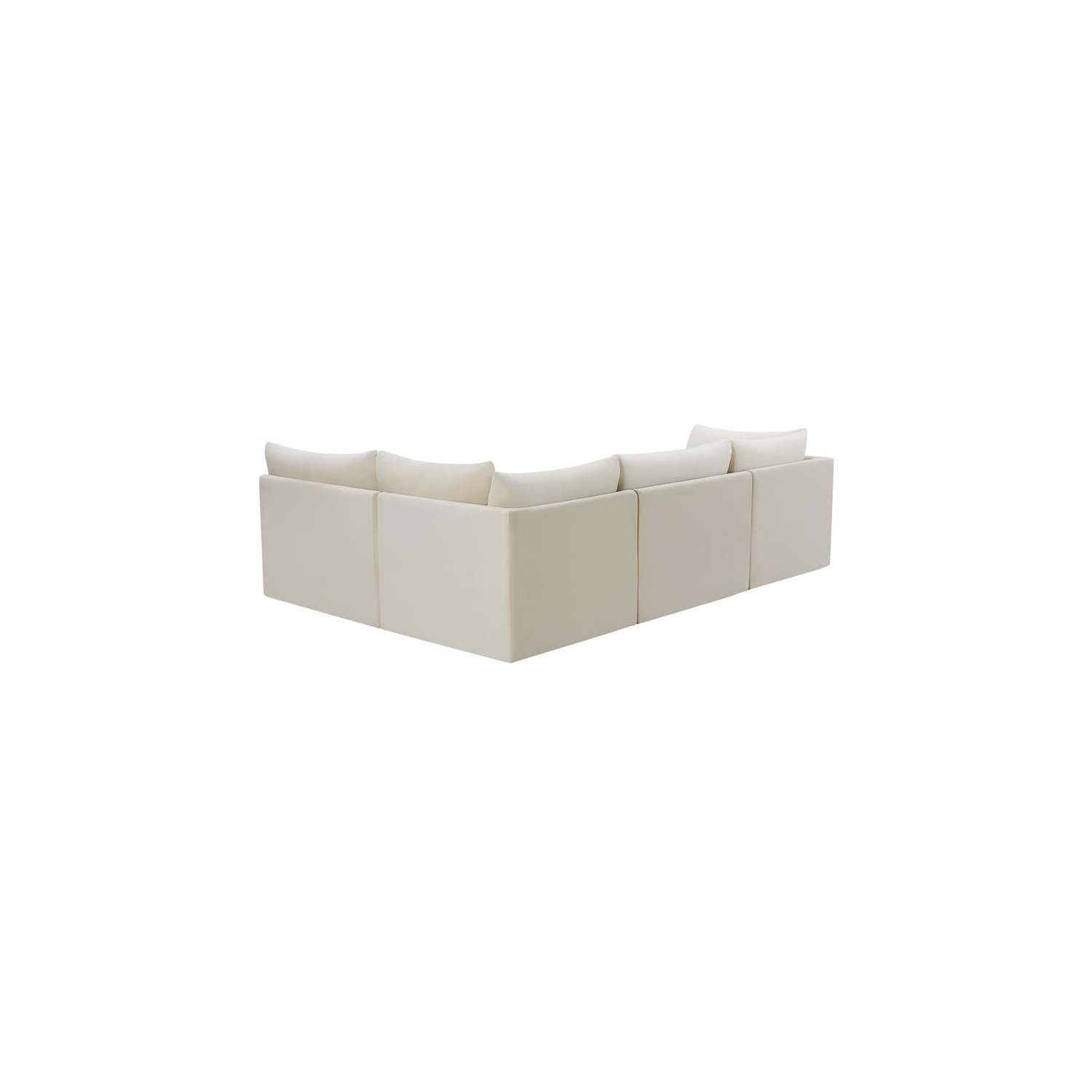 Meridian Furniture Jacob Cream Velvet Modular Sectional