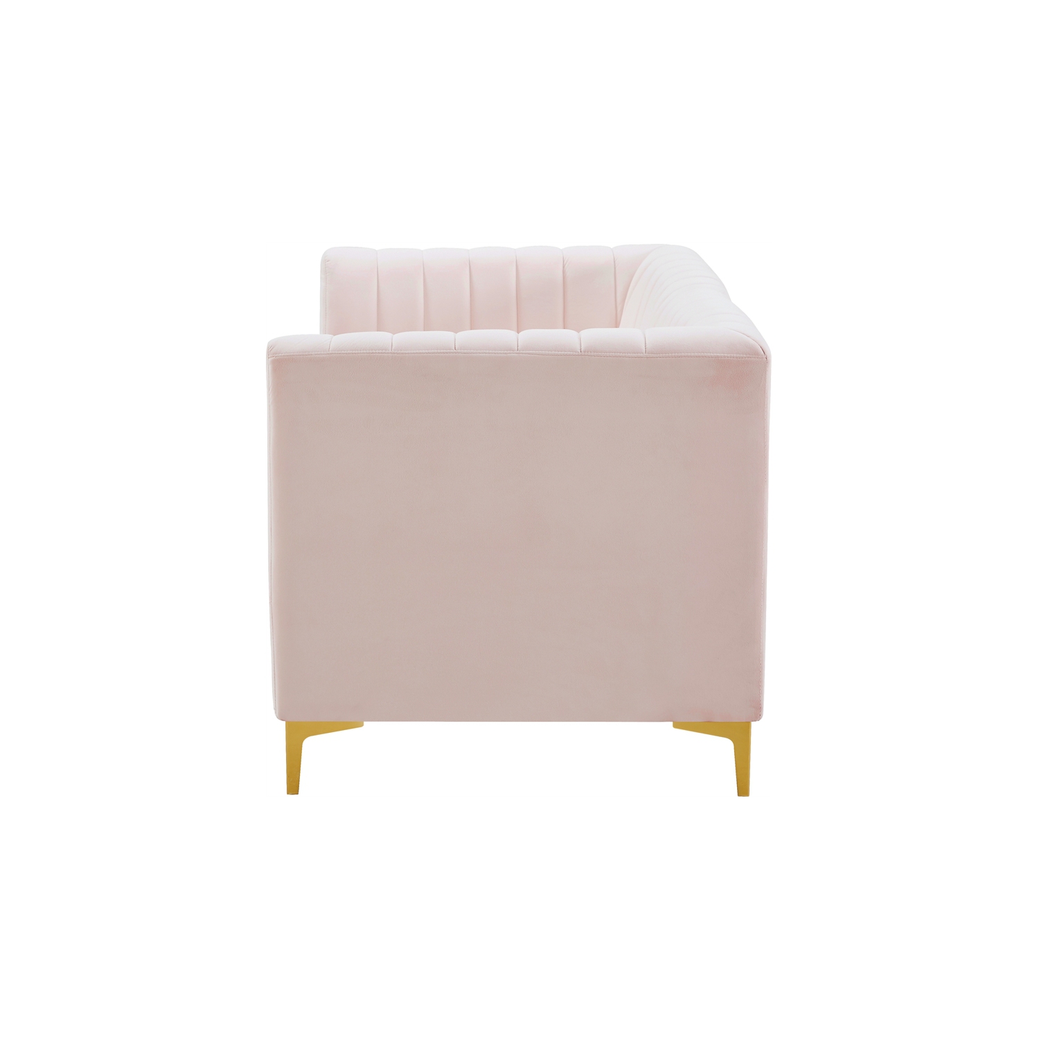 Meridian Furniture Alina Pink Velvet Modular Sectional