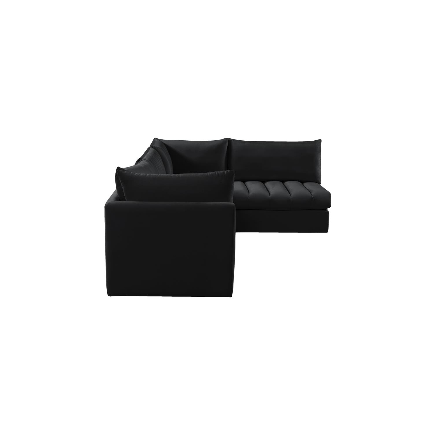 Meridian Furniture Jacob Black Velvet Modular Sectional