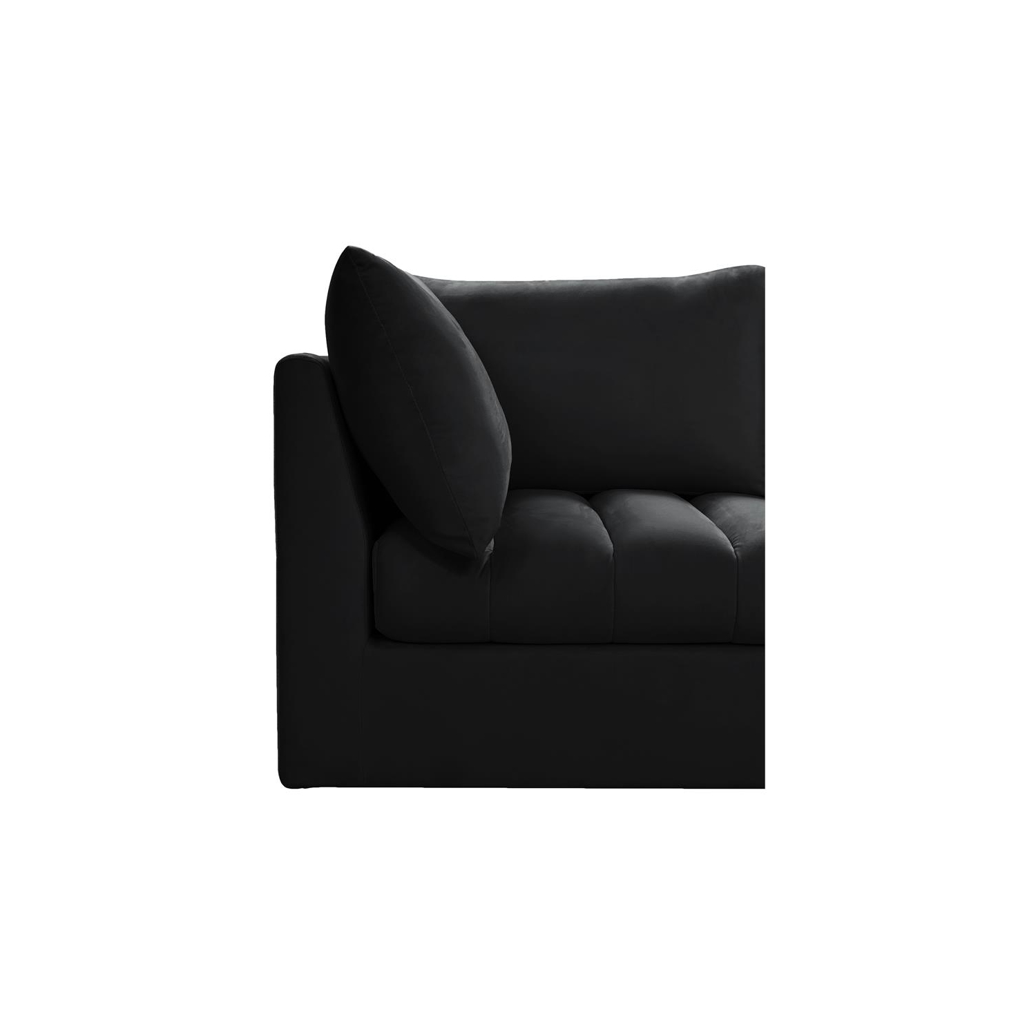 Meridian Furniture Jacob Black Velvet Modular Sectional