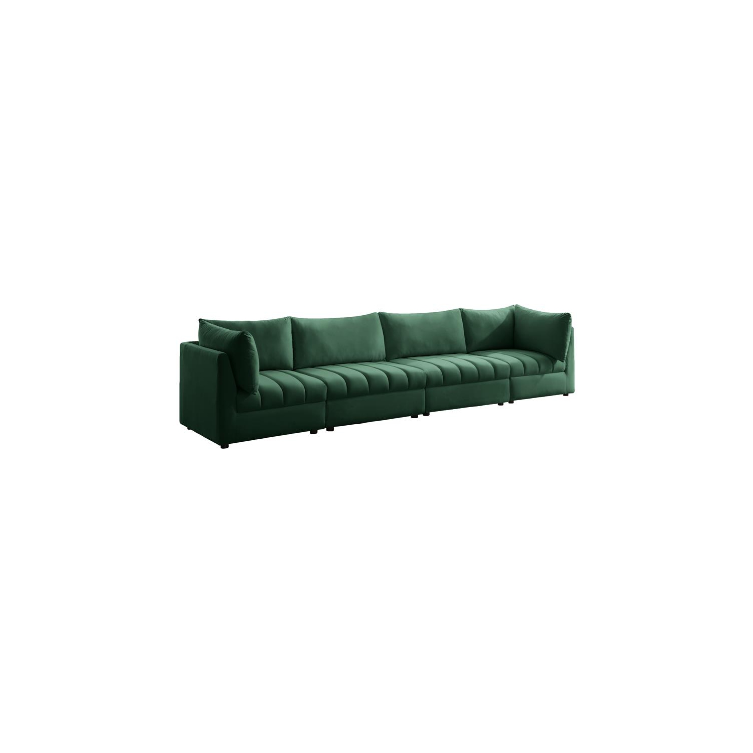 Meridian Furniture Jacob Green Velvet Modular Sofa