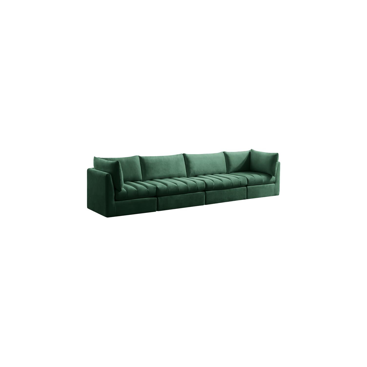 Meridian Furniture Jacob Green Velvet Modular Sofa