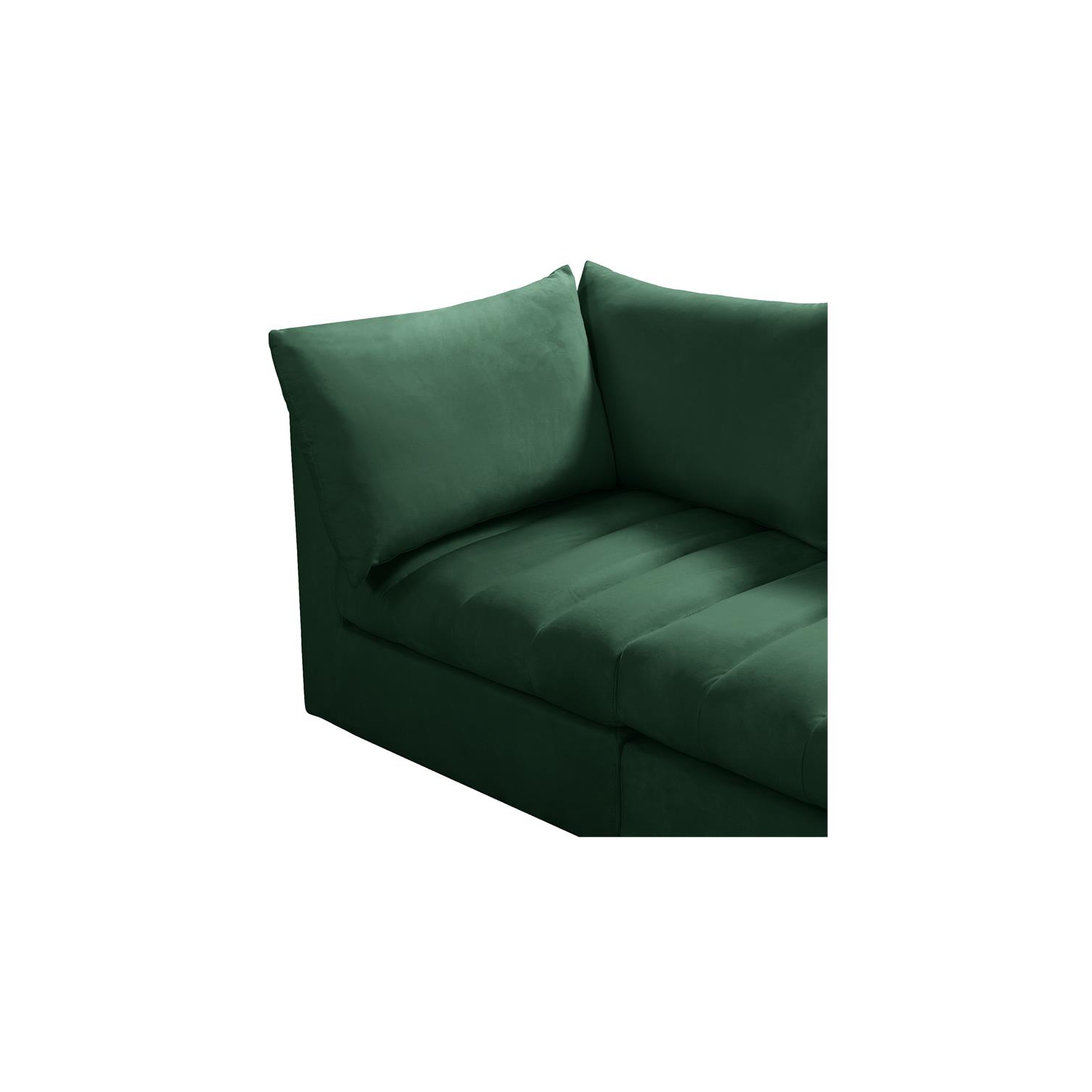 Meridian Furniture Jacob Green Velvet Modular Sofa