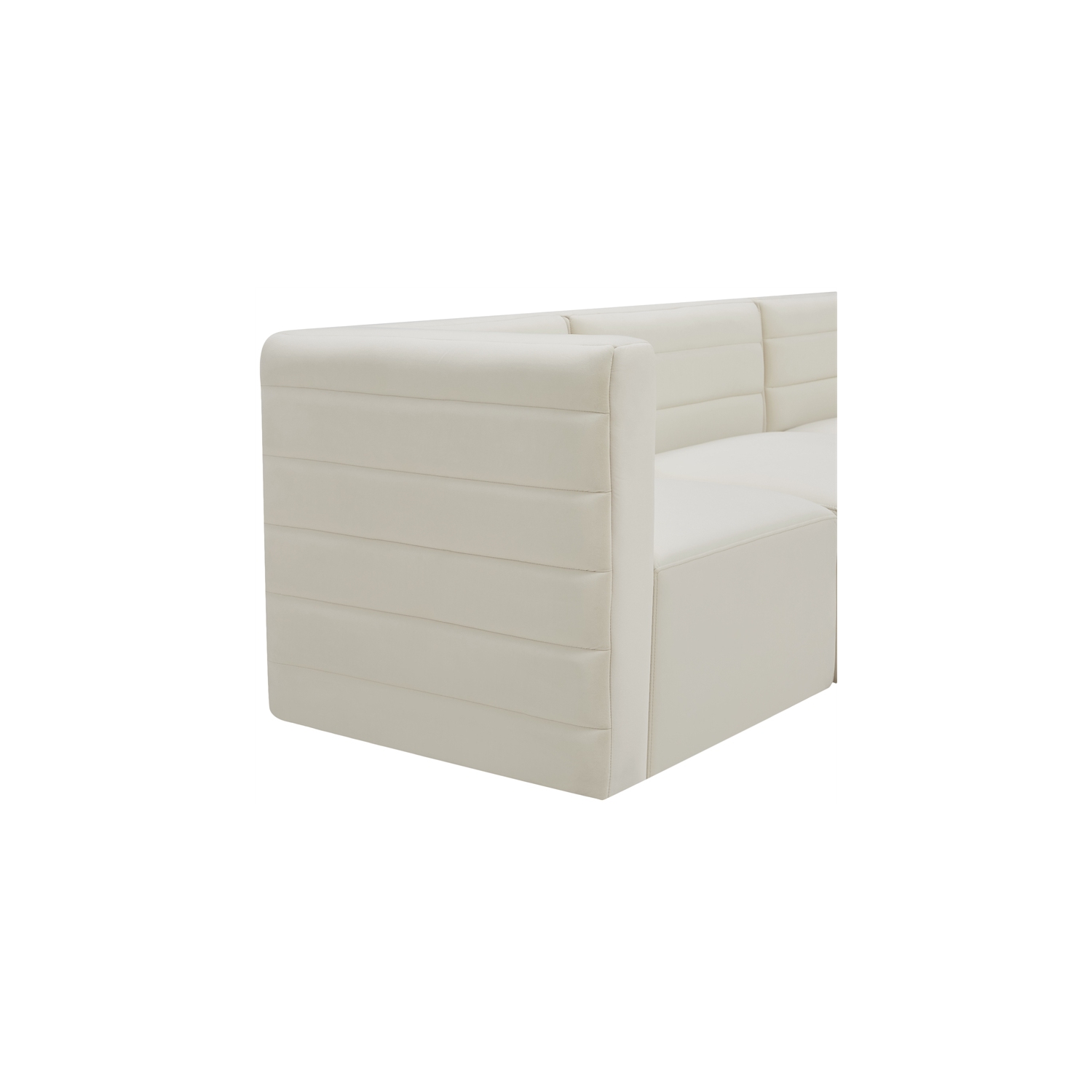 Meridian Furniture Quincy Cream Velvet Modular Sofa