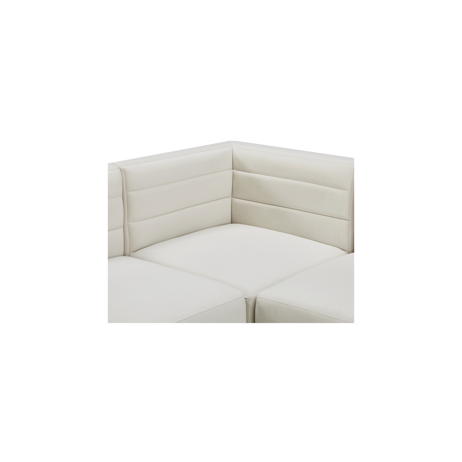 Meridian Furniture Quincy Cream Velvet Modular Sofa