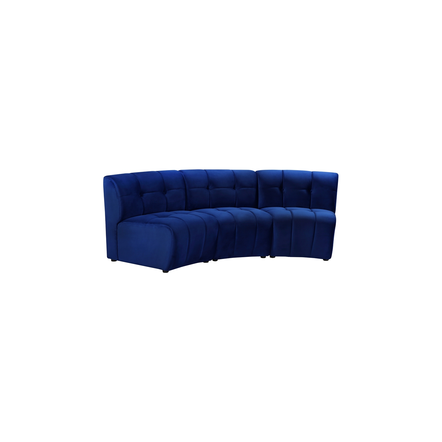 Meridian Furniture Limitless Navy Velvet Modular Sofa