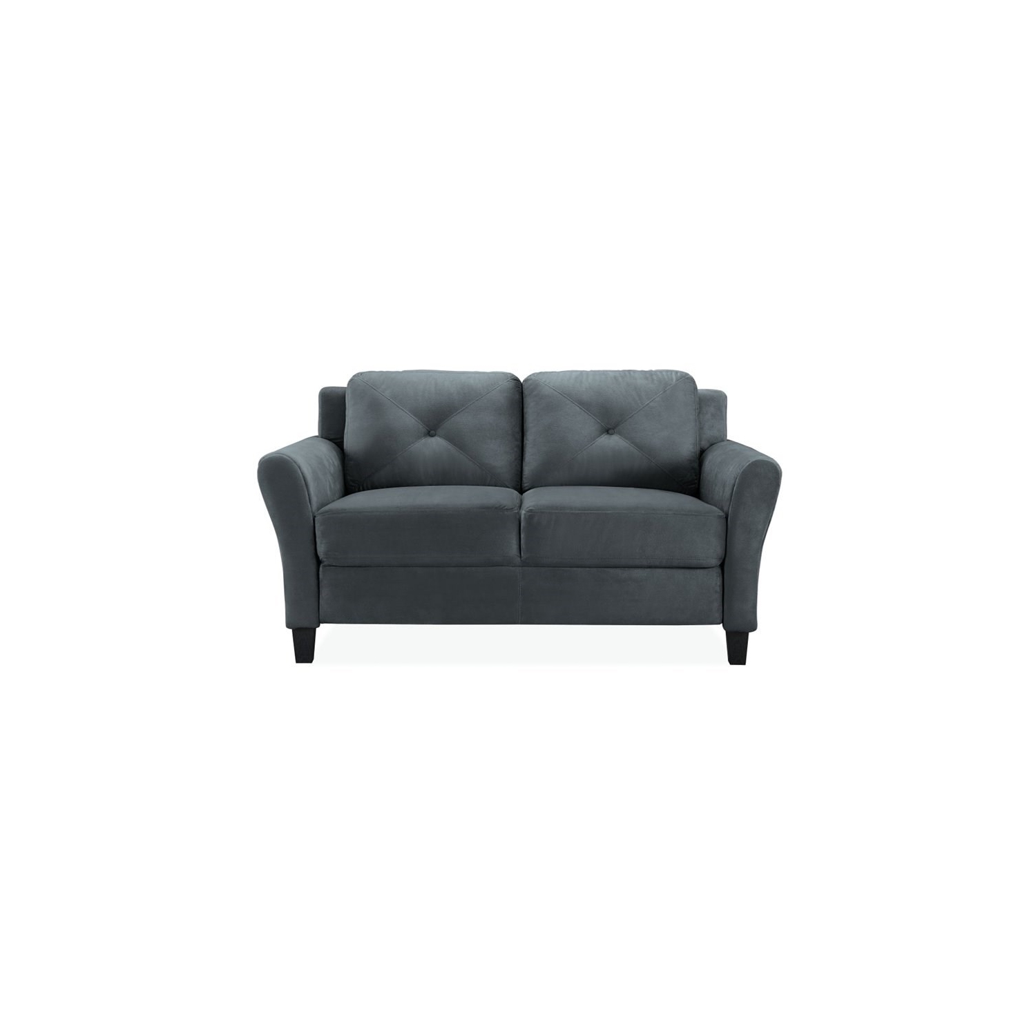 Lifestyle Solutions – Ensemble transitionnel 2 pièces avec sofa et causeuse, gris foncé